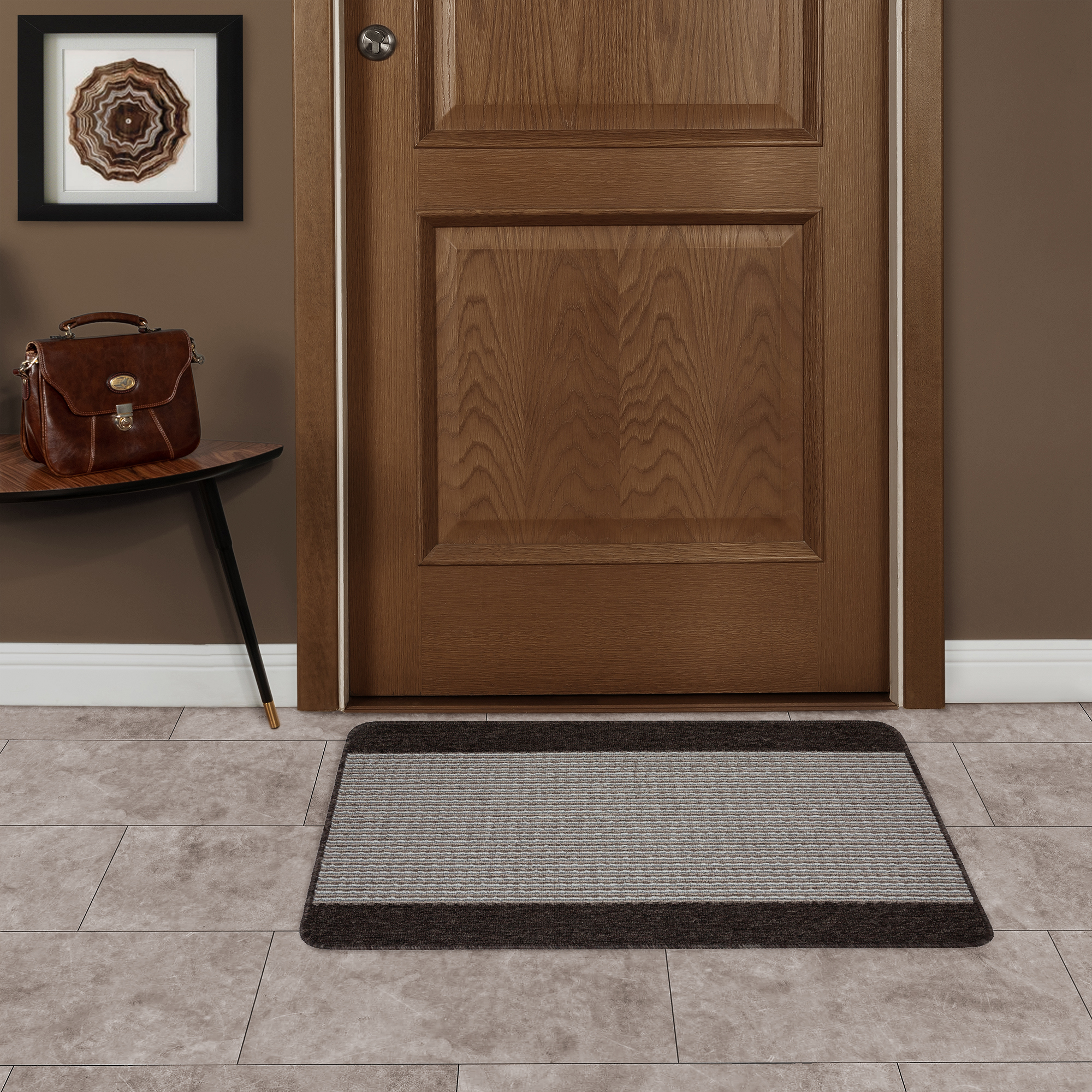 Изображение товара Декоративный коврик Derby 50x80 см коричневый для интерьера и прихожей