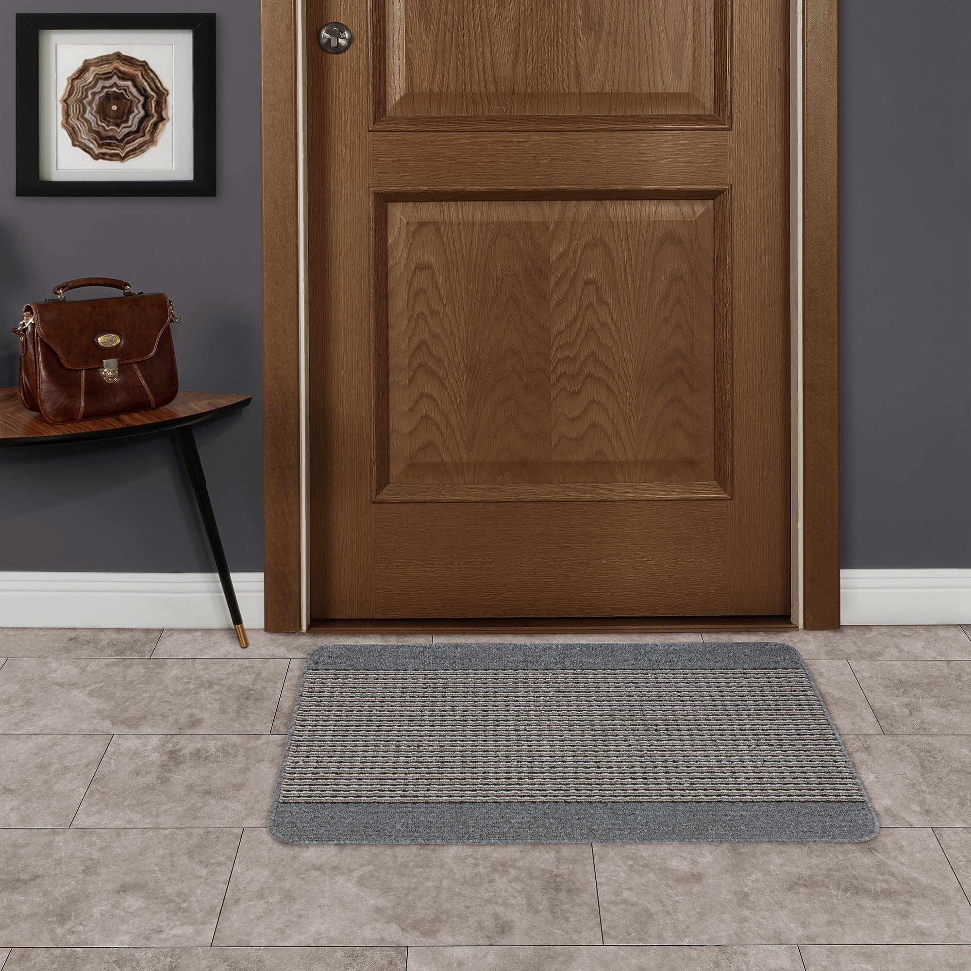 Изображение товара Коврик декоративный полипропилен Derby 50x80 см цвет серый