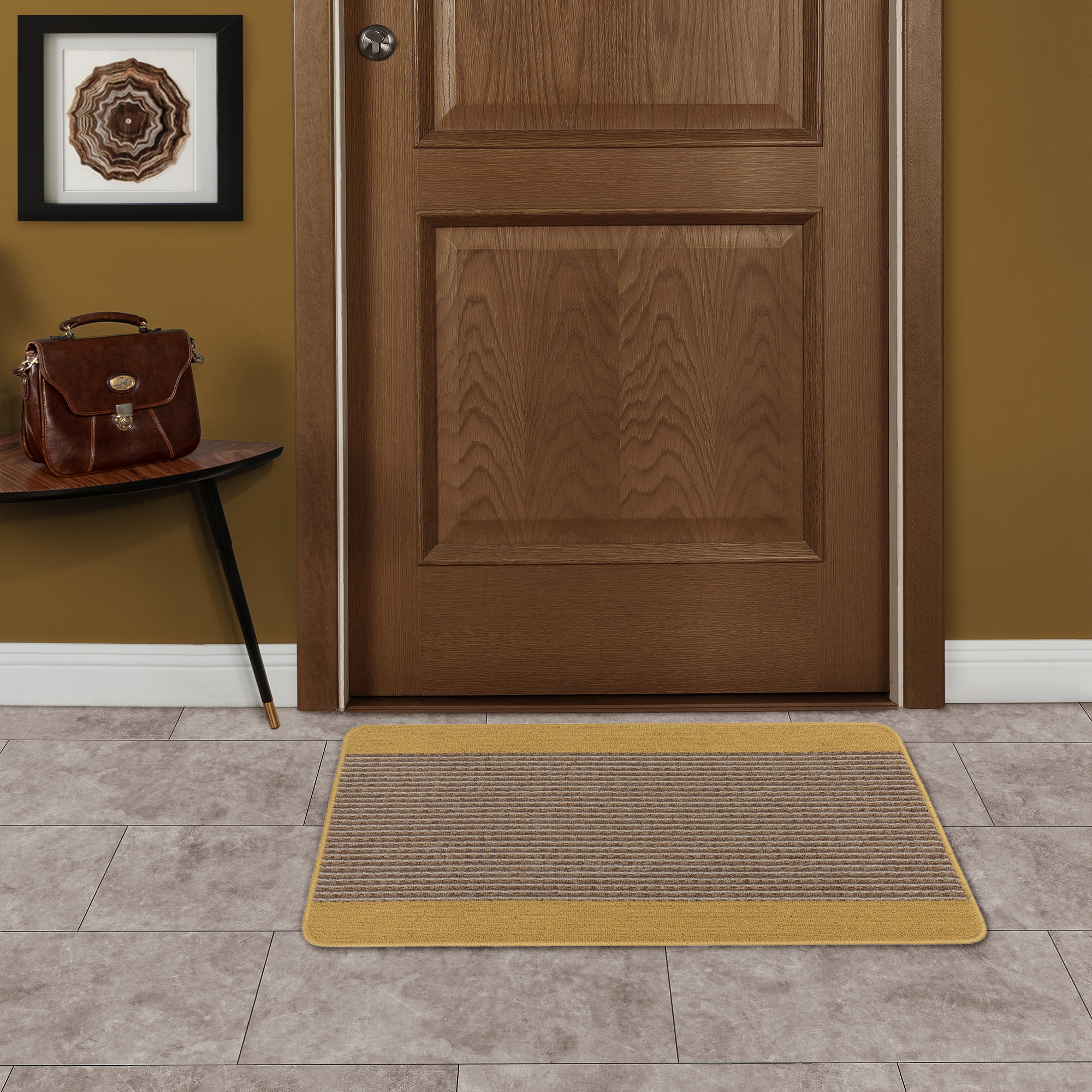 Изображение товара Декоративный коврик Derby 50x80 см горчичный полипропилен