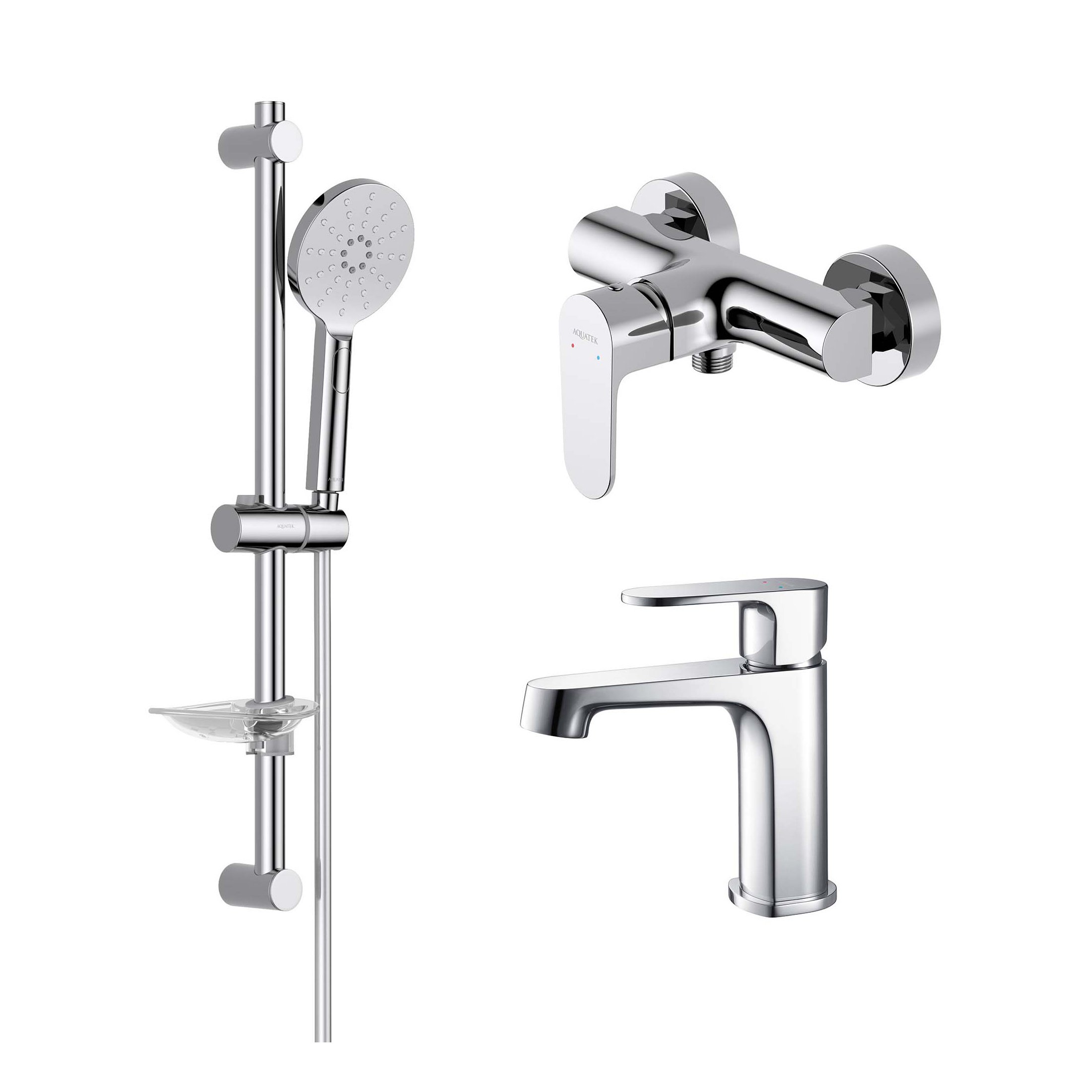 Изображение товара Душевой комплект Aquatek Оберон AQ1231CR Set 3 в 1