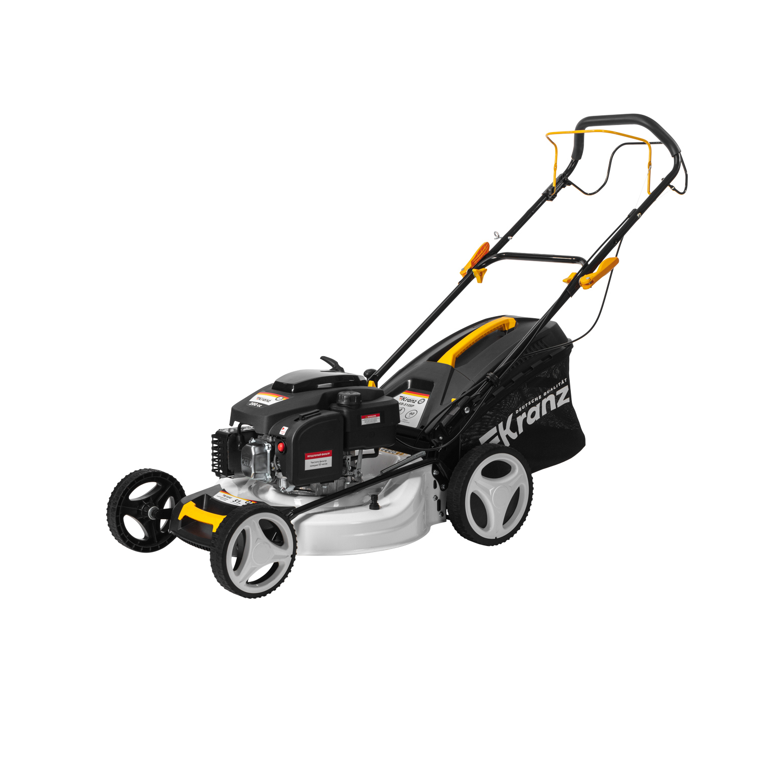 Изображение товара Газонокосилка бензиновая Kranz KR-510SP с мульчированием
