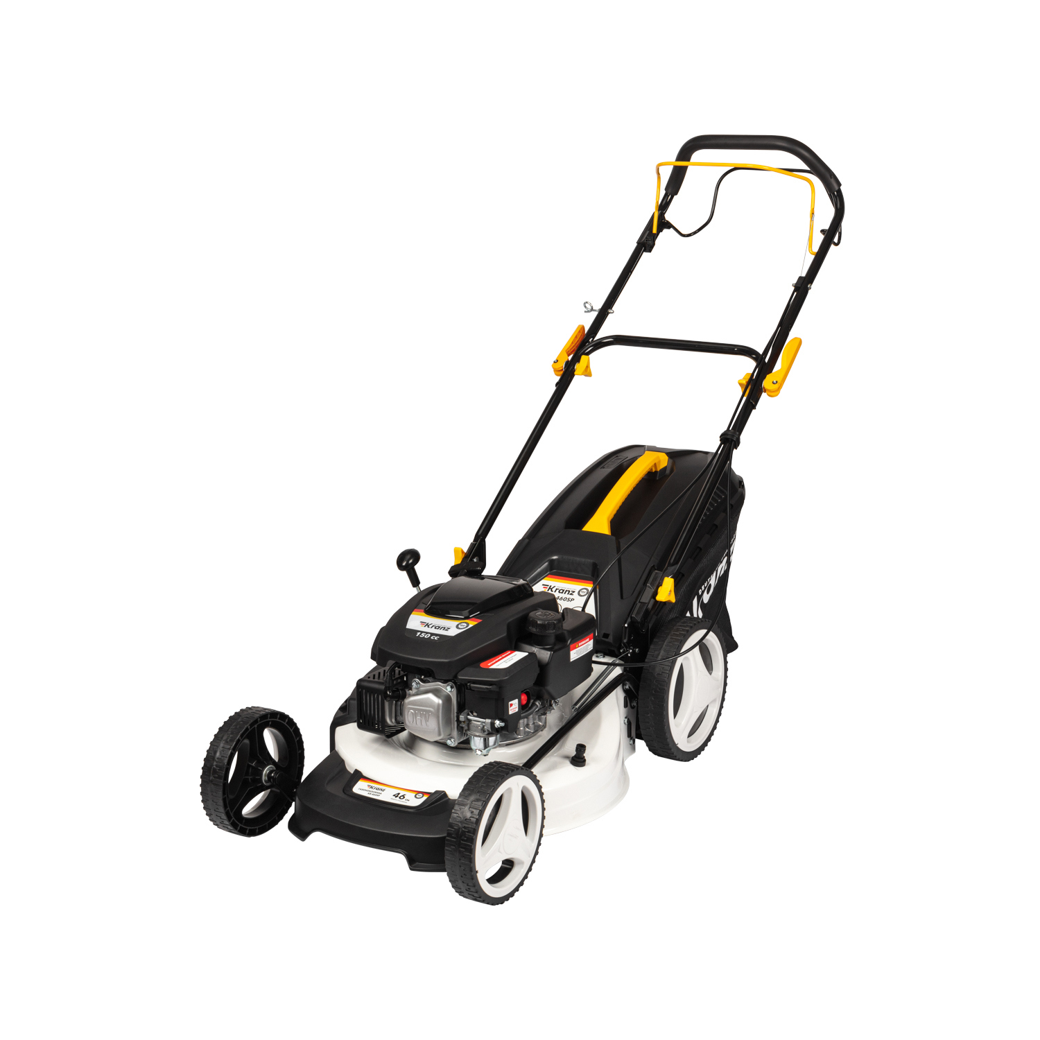 Изображение товара Газонокосилка бензиновая самоходная Kranz Kr-460sp 4.5 л.с. 46 см