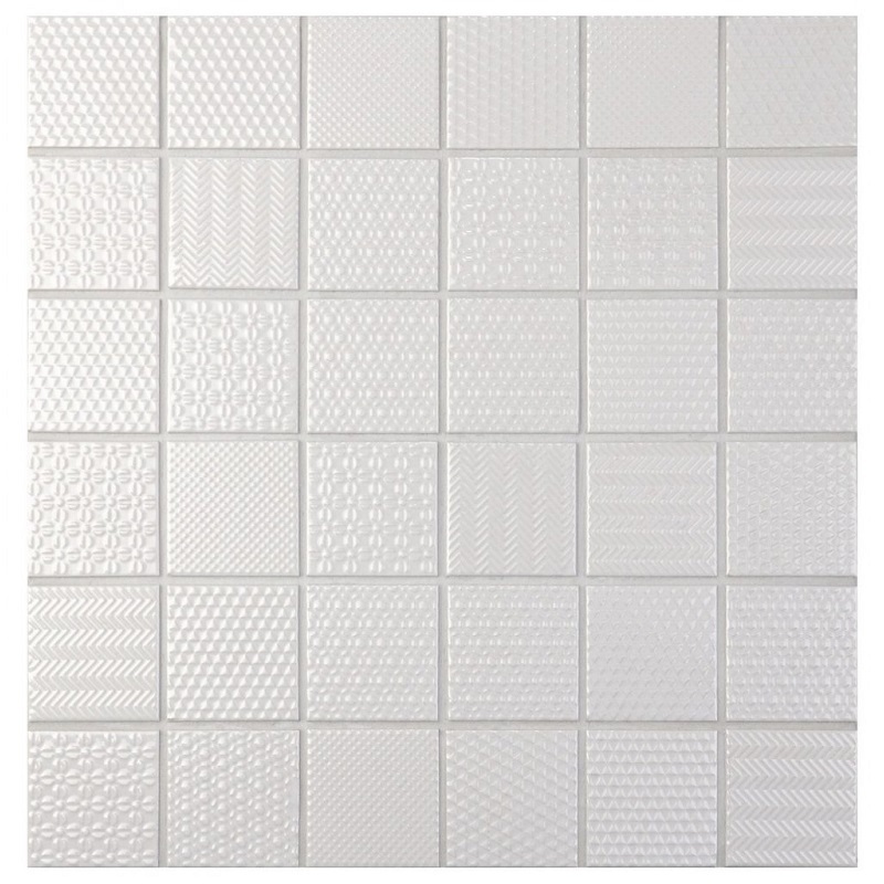 Изображение товара Декоративная мозаика Granito Nevadaekb 30.6x30.6 см белая для интерьера и уличных решений