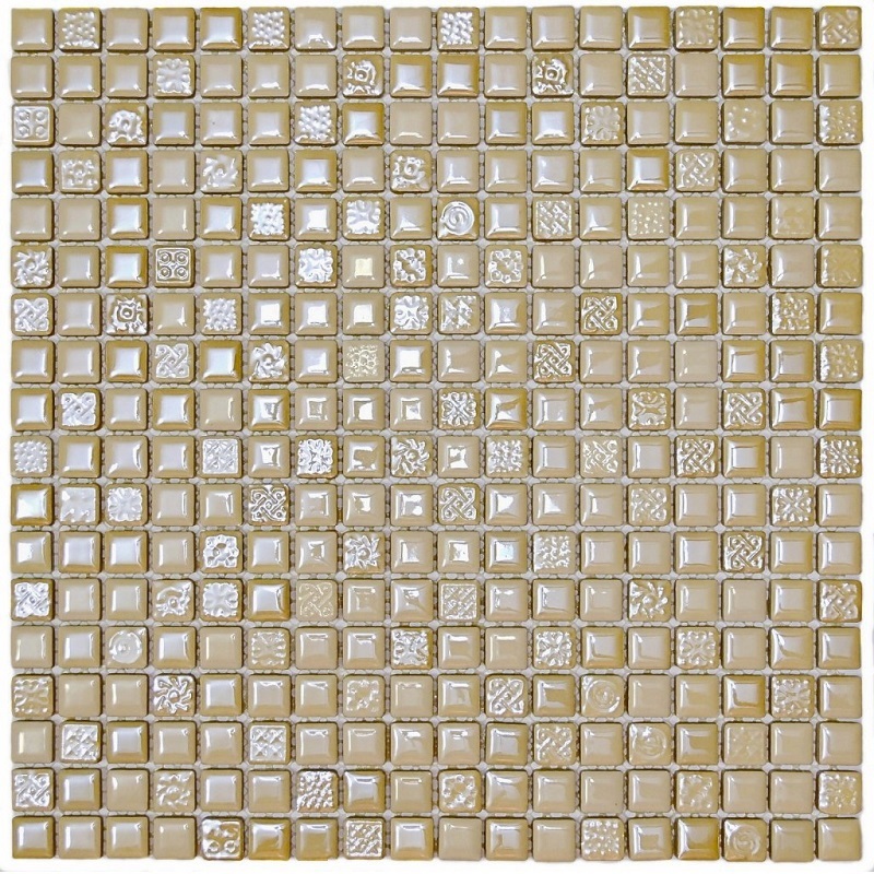 Изображение товара Декоративная керамическая мозаика Sahara 30x30 см коричневая для интерьера ванная кухня бассейн