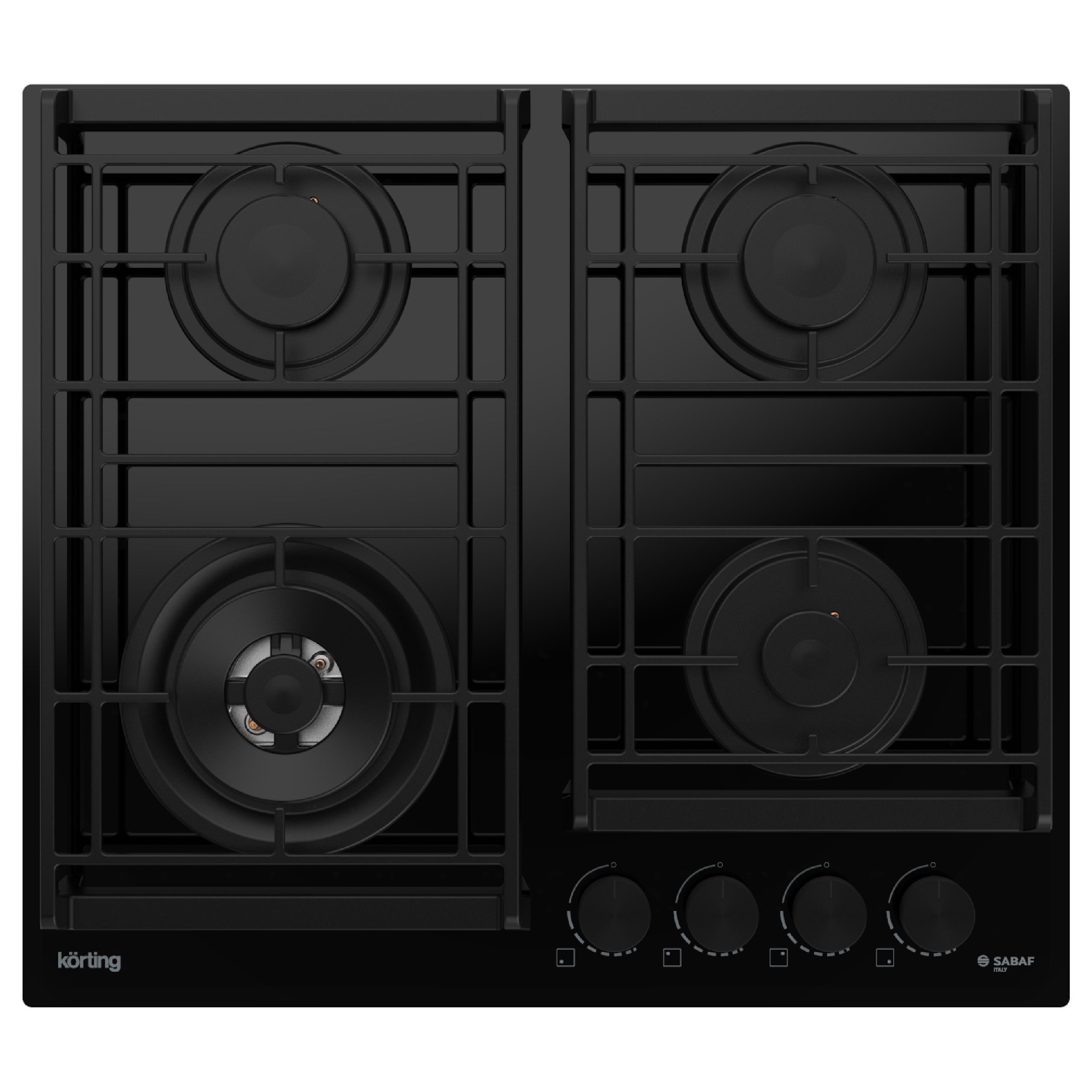 Изображение товара Газовая варочная панель Korting HGG 6955 CTN 59 см 4 конфорки черная