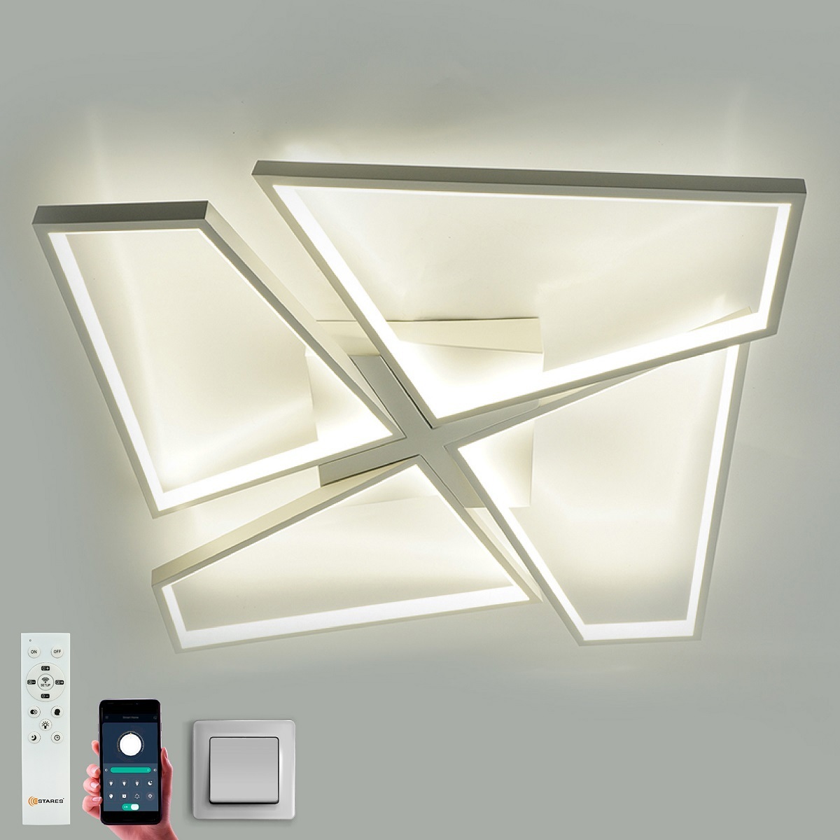 Изображение товара Люстра потолочная светодиодная Estares Orlando с пультом управления