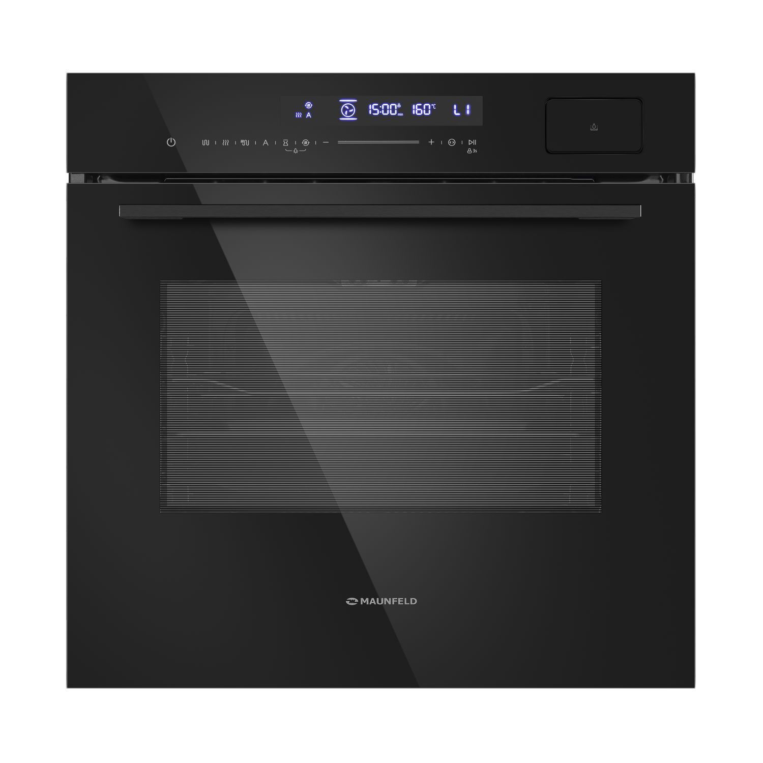 Изображение товара Встраиваемый электрический духовой шкаф MAUNFELD MEOR7216STFB 72л сенсорное управление