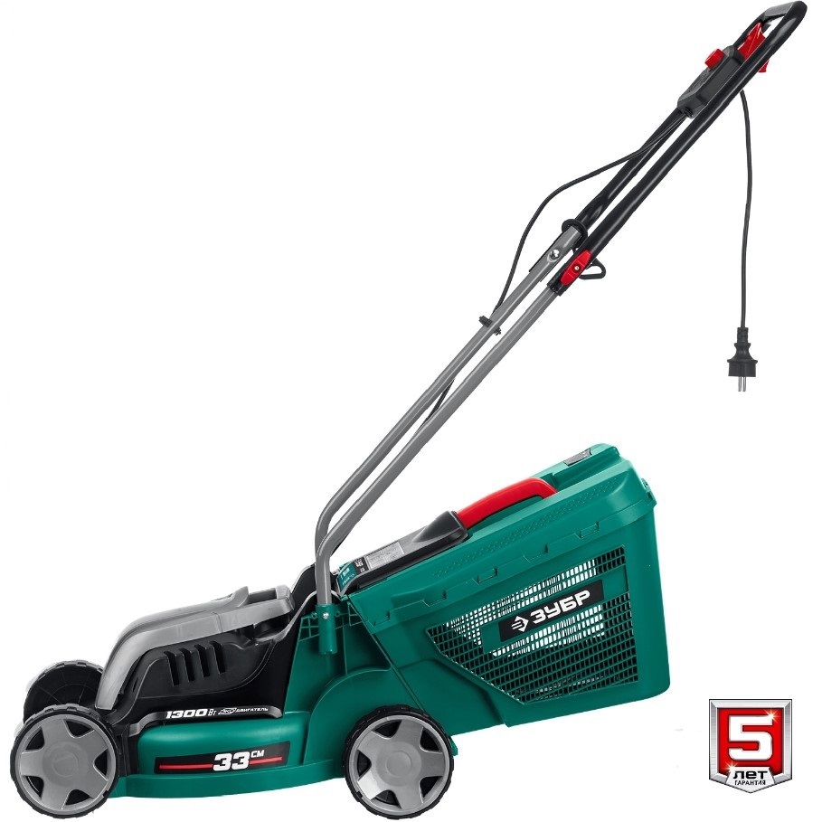 Изображение товара Газонокосилка электрическая Зубр ГС-33-1310 1300 Вт 33 см