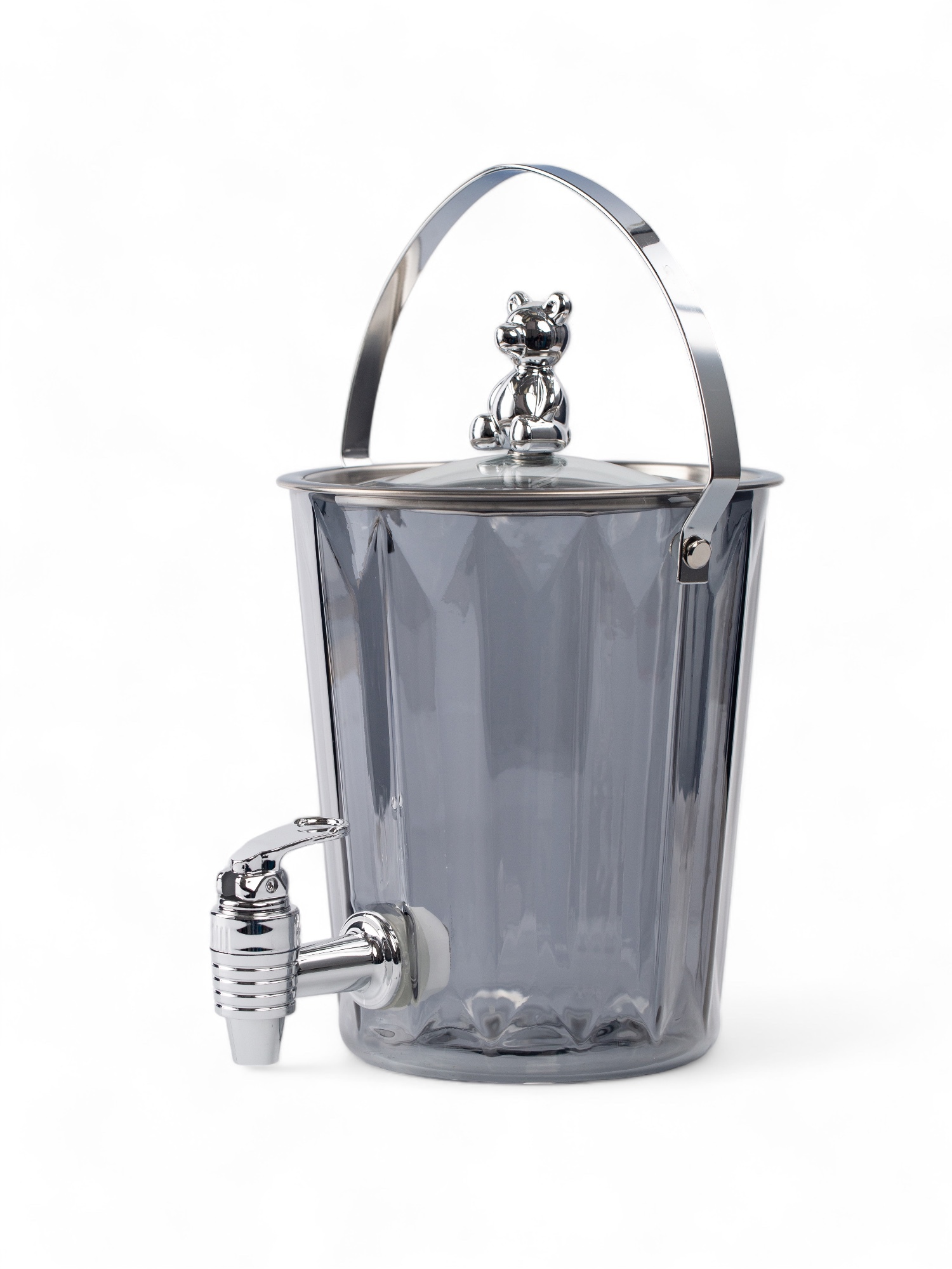 Изображение товара Коктейльное ведерко Glasserie Teddy 1.9л стекло с краником и крышкой прозрачное