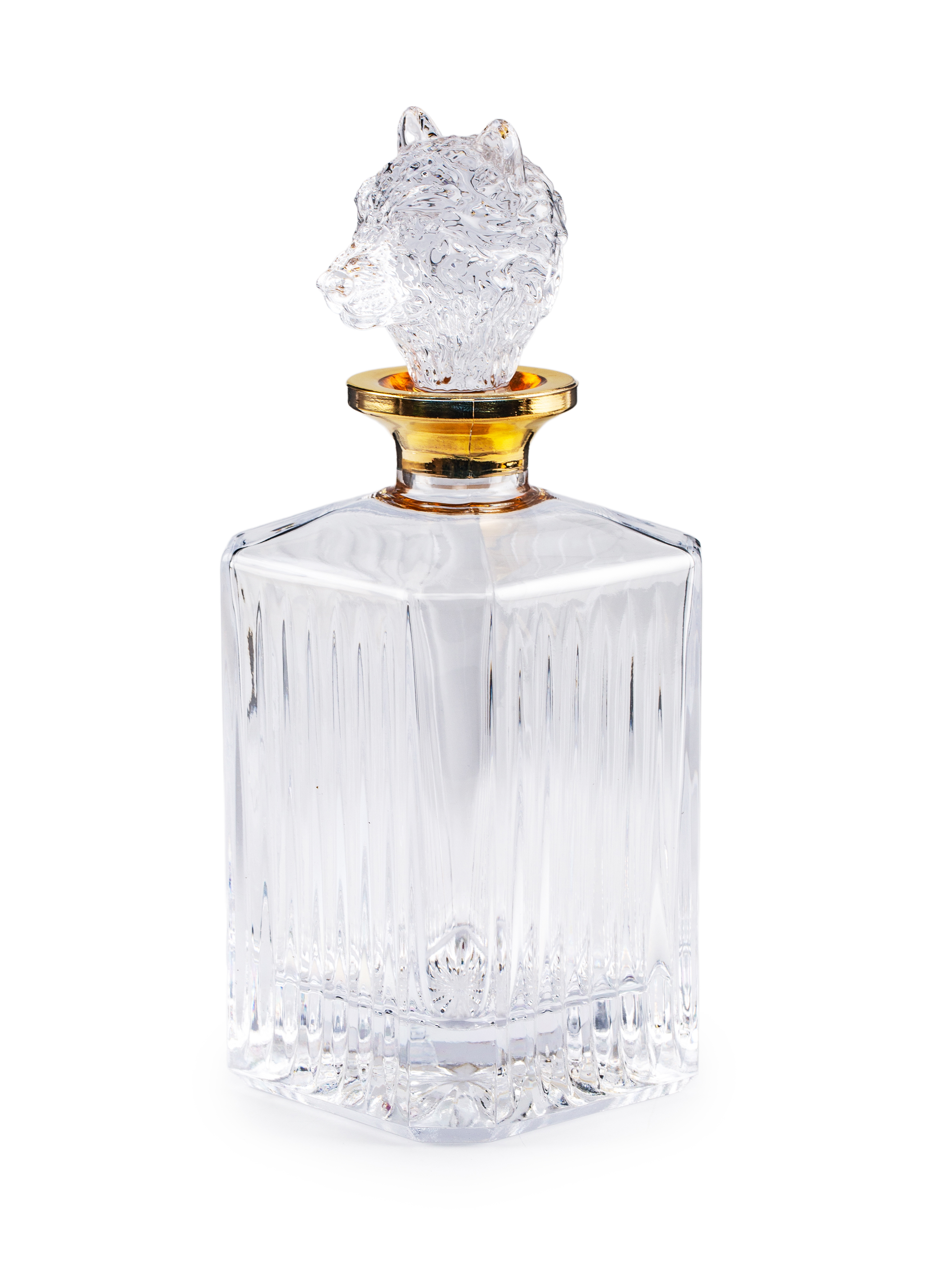 Изображение товара Штоф для крепких напитков Glasserie Spirit Of Wolf 850мл с крышкой стекло цвет прозрачный Изображение товара Штоф для крепких напитков Glasserie Spirit Of Wolf 850мл с крышкой стекло цвет прозрачный