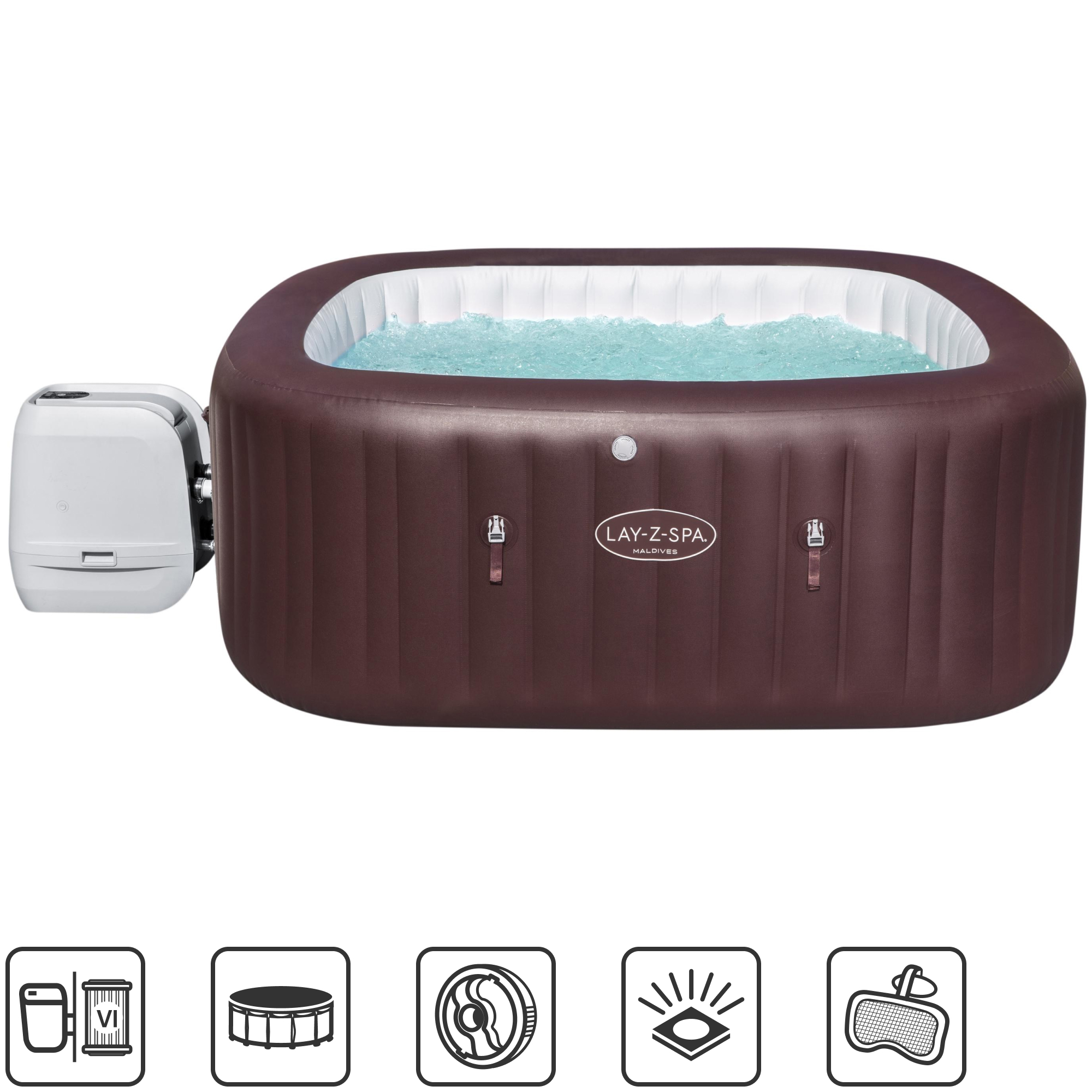 Изображение товара Бассейн надувной спа Bestway Maldives 201x80x201 см