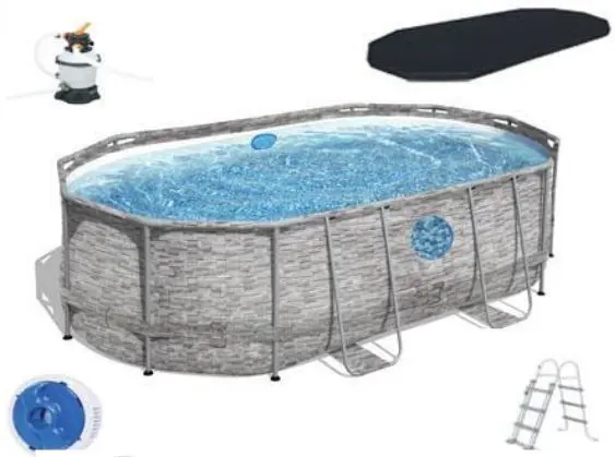 Бассейн каркасный Bestway 56946 BW 488x305x107 см 10950 л - 4