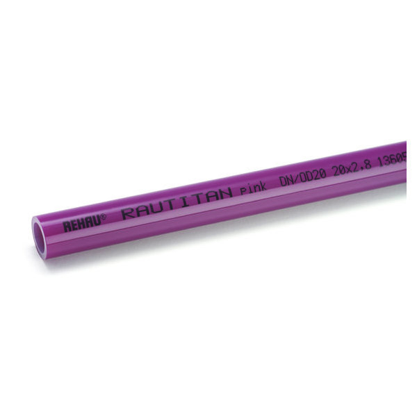 Изображение товара Труба Rehau Rautitan Pink 16х2.2 мм для отопления и теплого пола Изображение товара Труба Rehau Rautitan Pink 16х2.2 мм для отопления и теплого пола