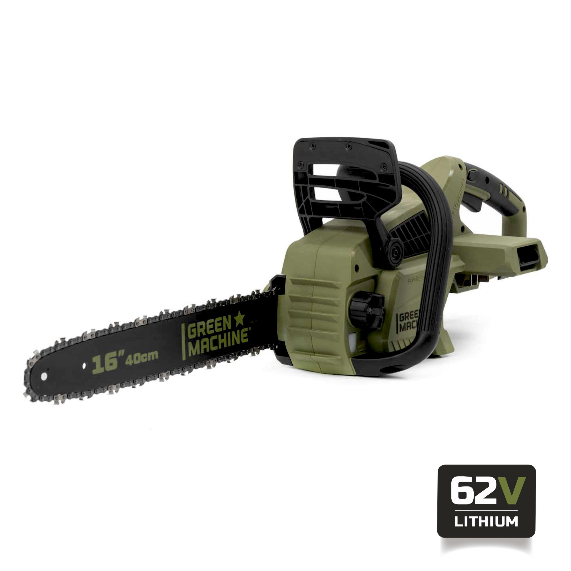 Изображение товара Пила аккумуляторная бесщёточная Green Machine GM120301 с шиной 40 см