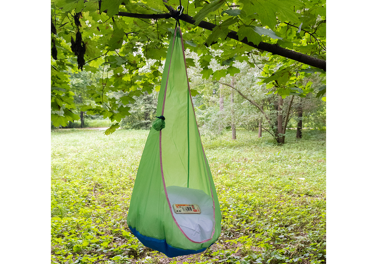 Изображение товара Подвесной гамак-кокон Kitoki WQ-02 160x16030см зеленый для отдыха и активного образа жизни