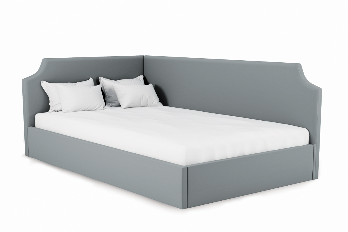 Изображение товара Кровать Costa Джуниор с подъемным механизмом серый 90x200 см современный дизайн