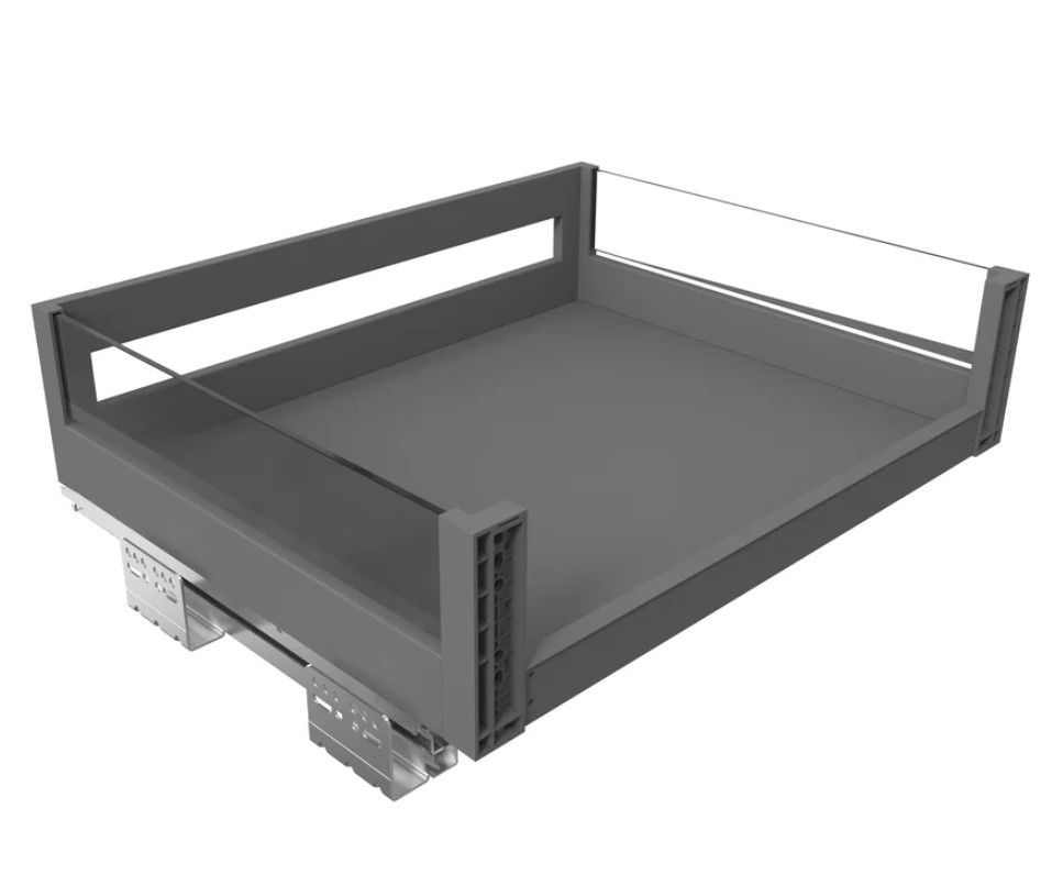 Изображение товара Выдвижная корзина в базу 600 мм Dana 56.40x43.60x17.30 см цвет антрацит