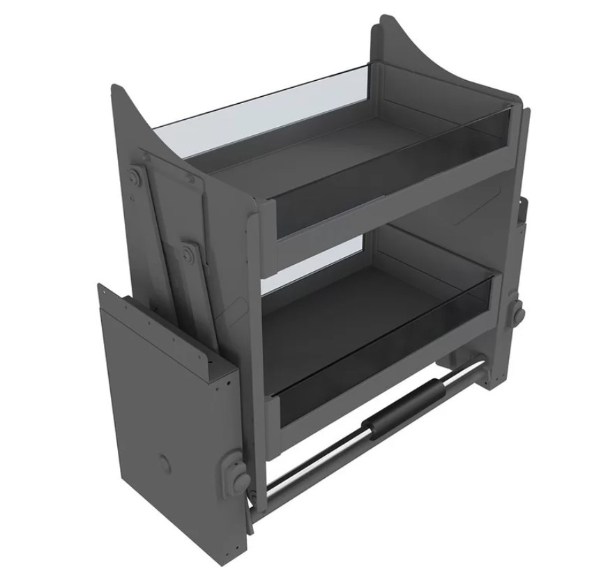 Изображение товара Выдвижная полка в верхнюю базу Dana 76.40x26.90x55.50 см цвет антрацит