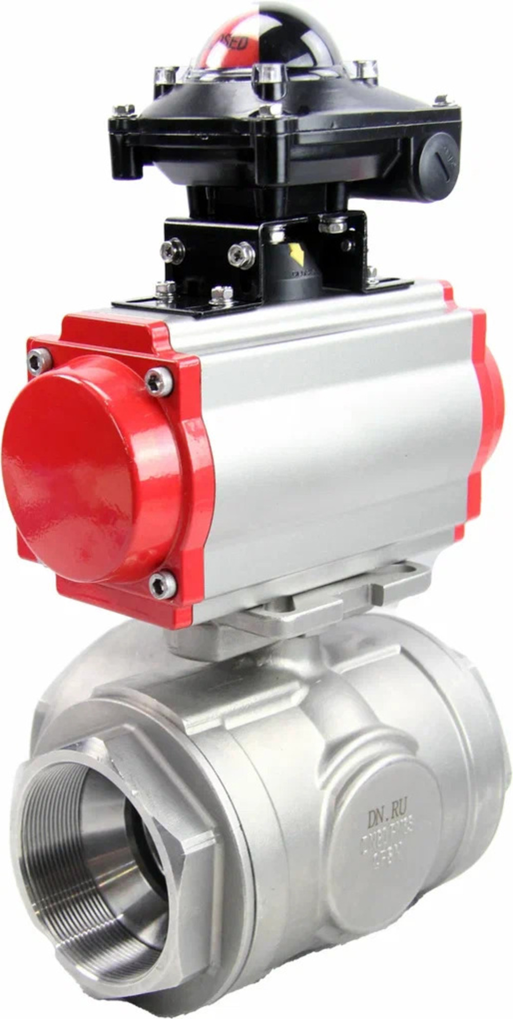 Изображение товара Кран шаровой DN20 D160-08489 нержавеющий с пневмоприводом PN63