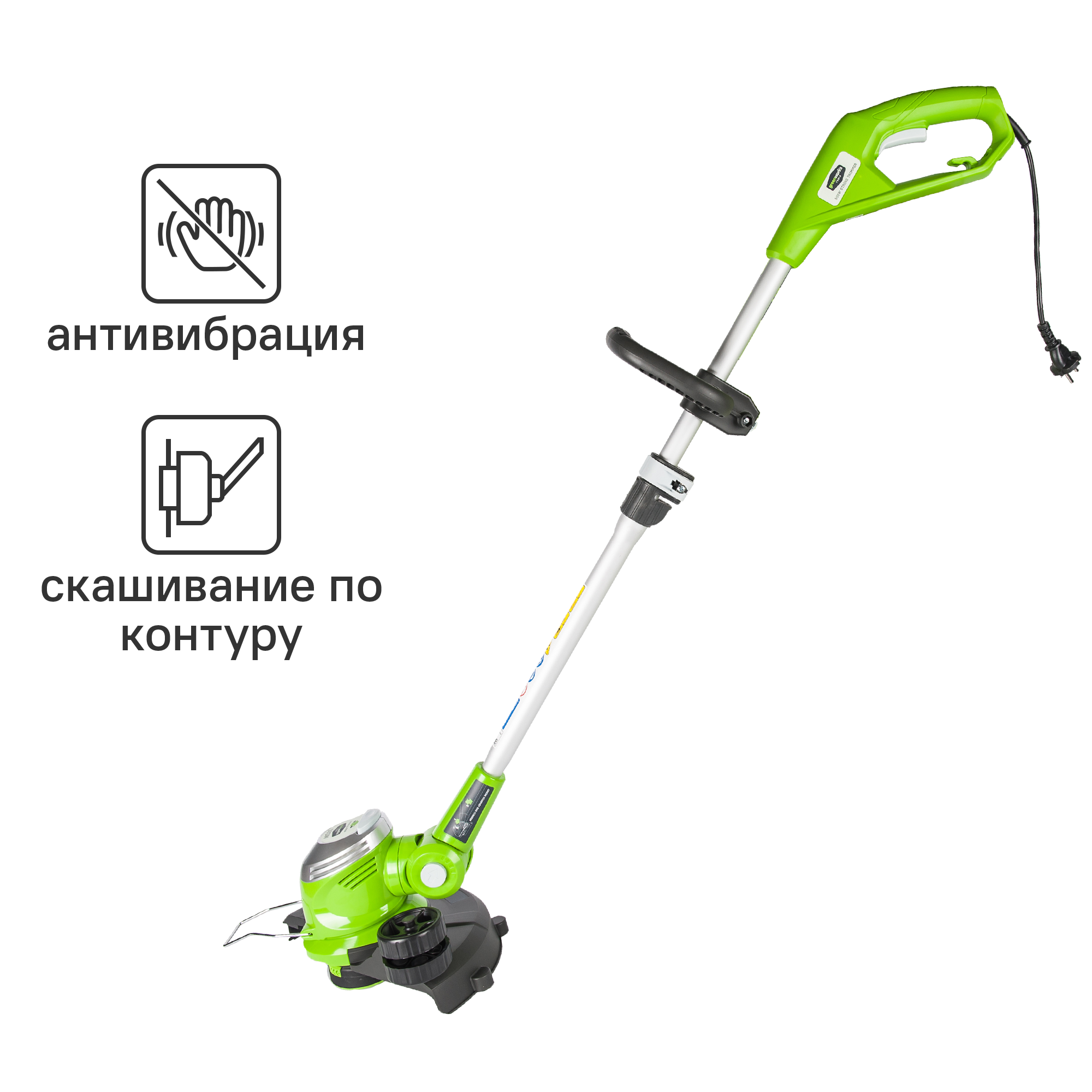 Изображение товара Электрический триммер Greenworks Deluxe 500Вт 30 см для газона и кромки