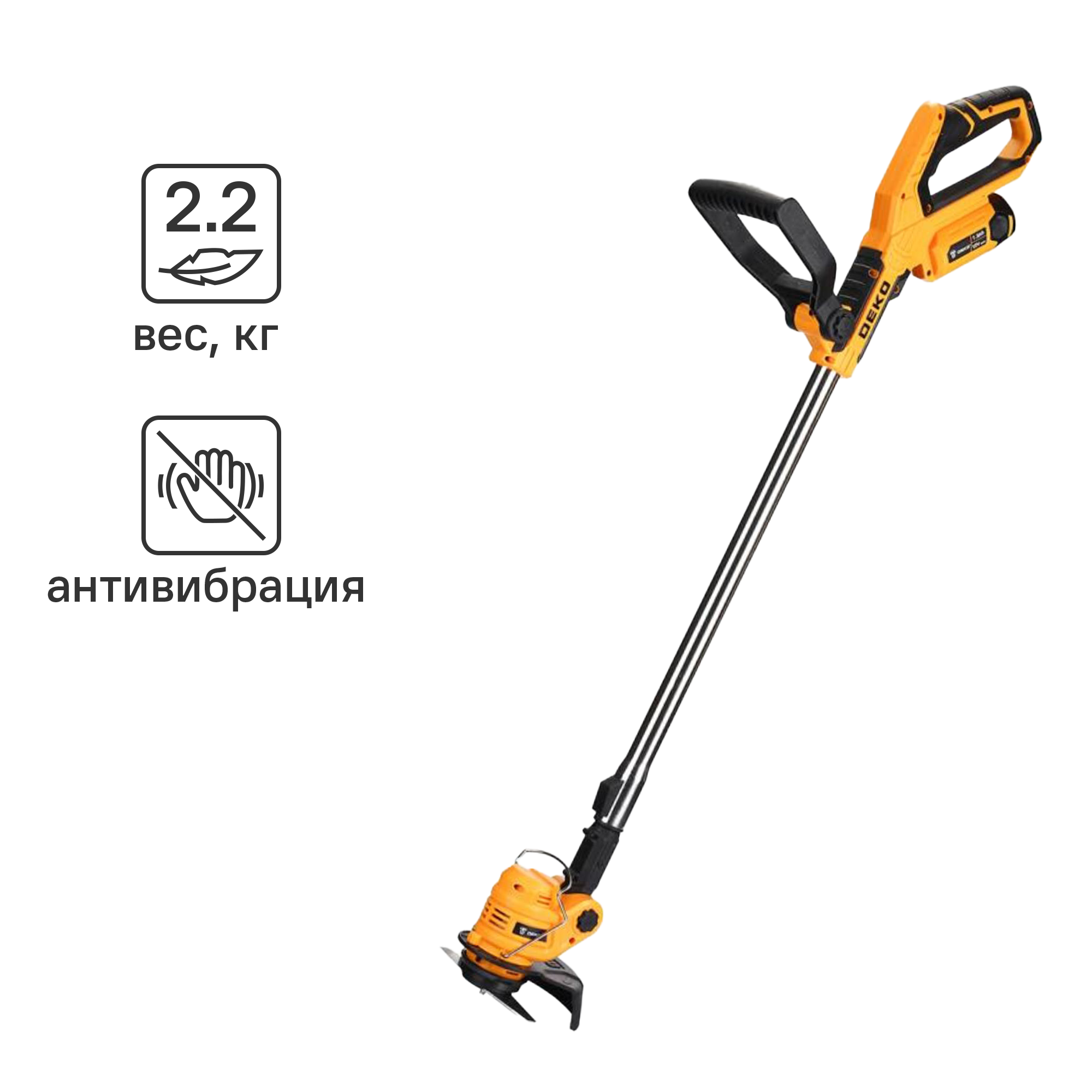 Изображение товара Аккумуляторный триммер Deko DKTR12 12 В для газона и участка