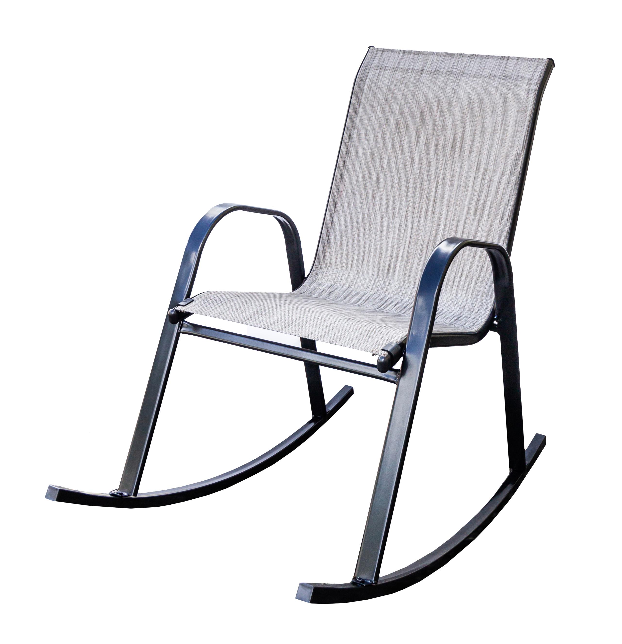 Изображение товара Кресло-качалка Сан-Ремо серое для сада 100х65х100 см Россия