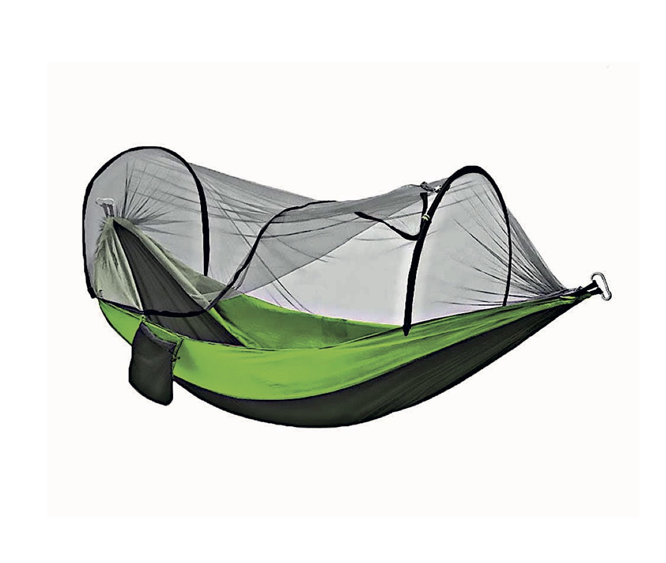 Изображение товара Гамак садовый 260x140 см нейлон зеленый с москитной сеткой