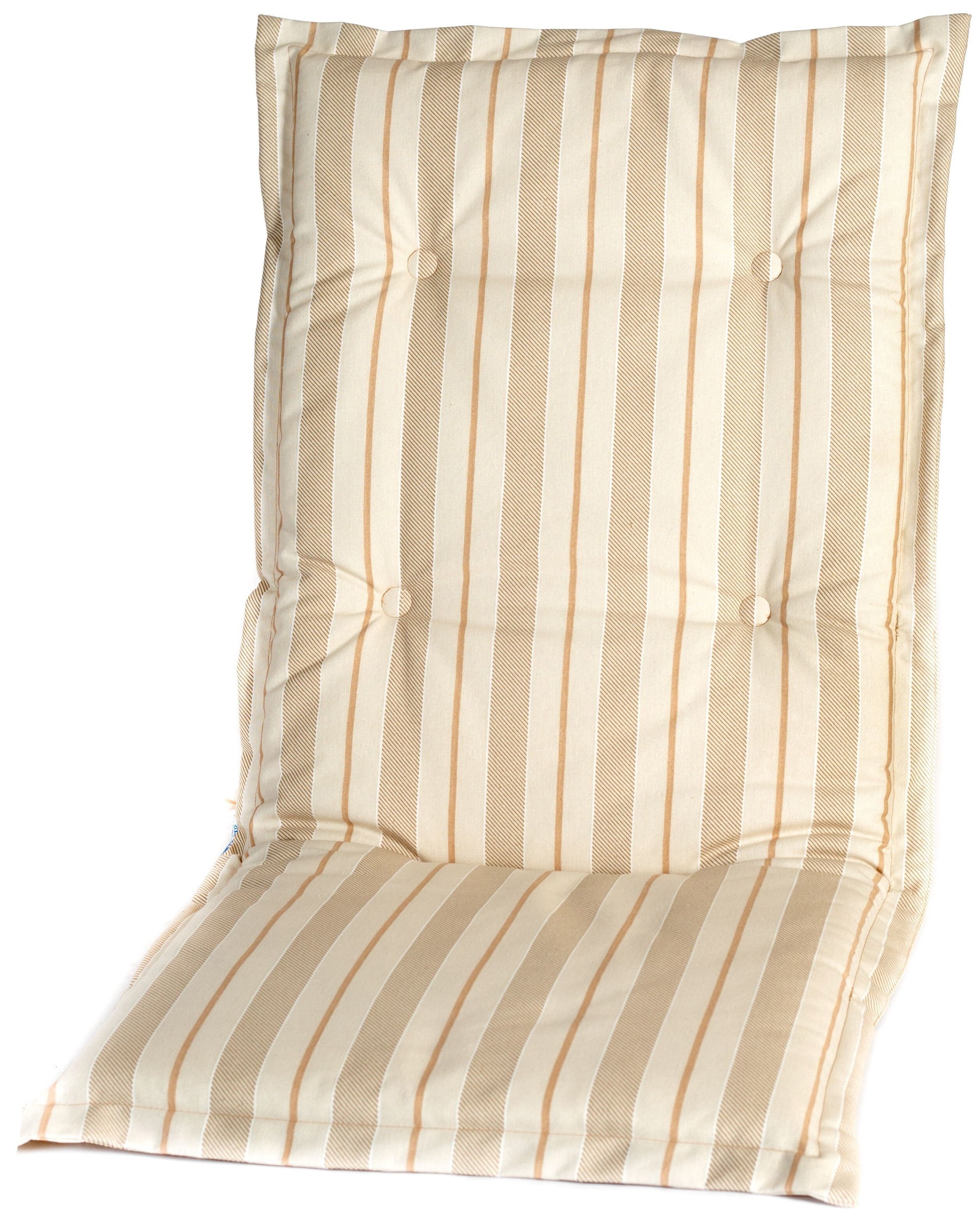 Изображение товара Подушка на кресло Ницца из поликоттона бежевые полоски