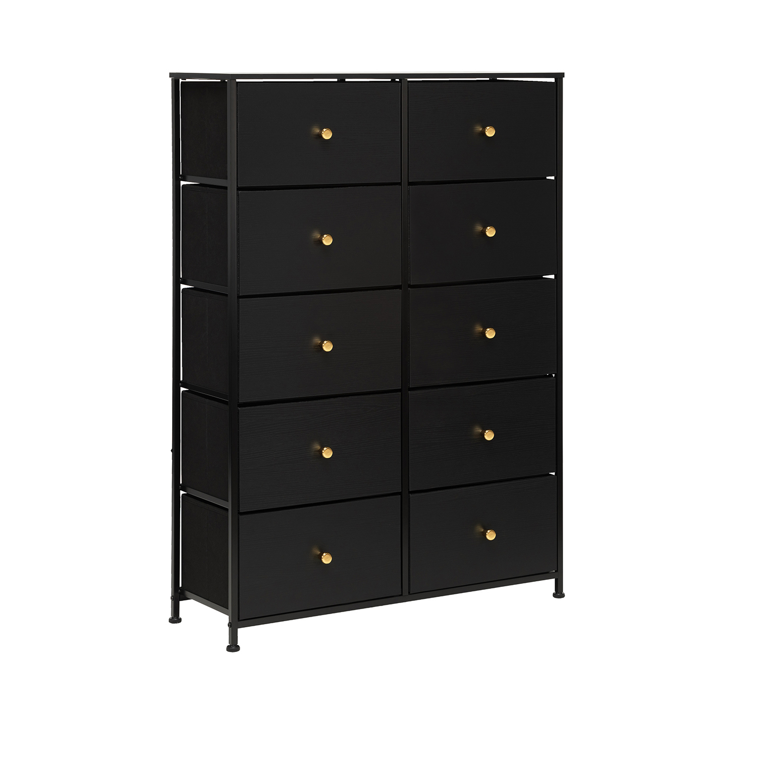 Изображение товара Комод Leset Линкс-10 10 ящиков 85.5x3x12 см МДФ-панель шпонированная деревом цвет черный