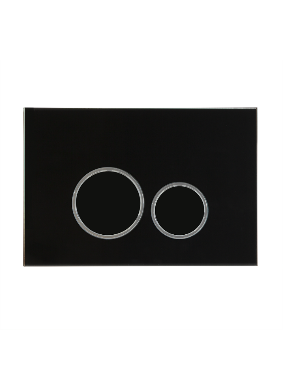 Изображение товара Панель смыва для инсталляции ALTROBAGNO PFP 005DQ черная пластиковая с двумя режимами