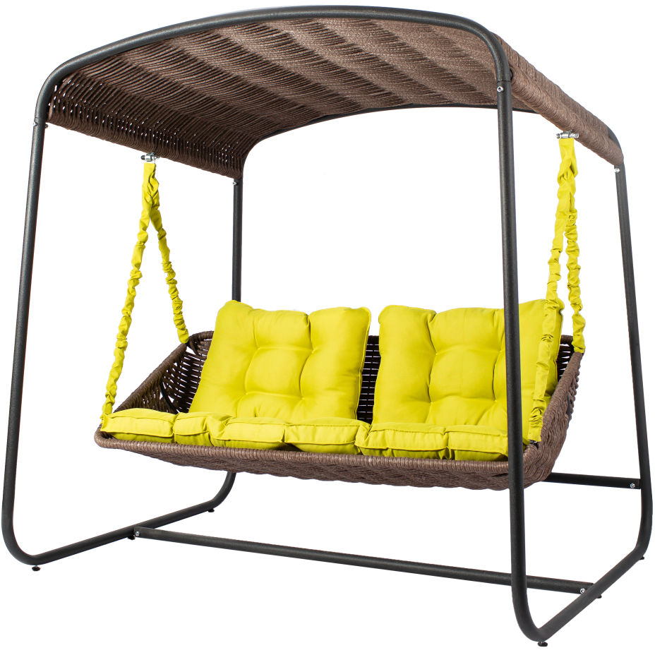 Изображение товара Качели садовые DeckWOOD Sky Bed Lite 3 места коричневые для дачи и сада