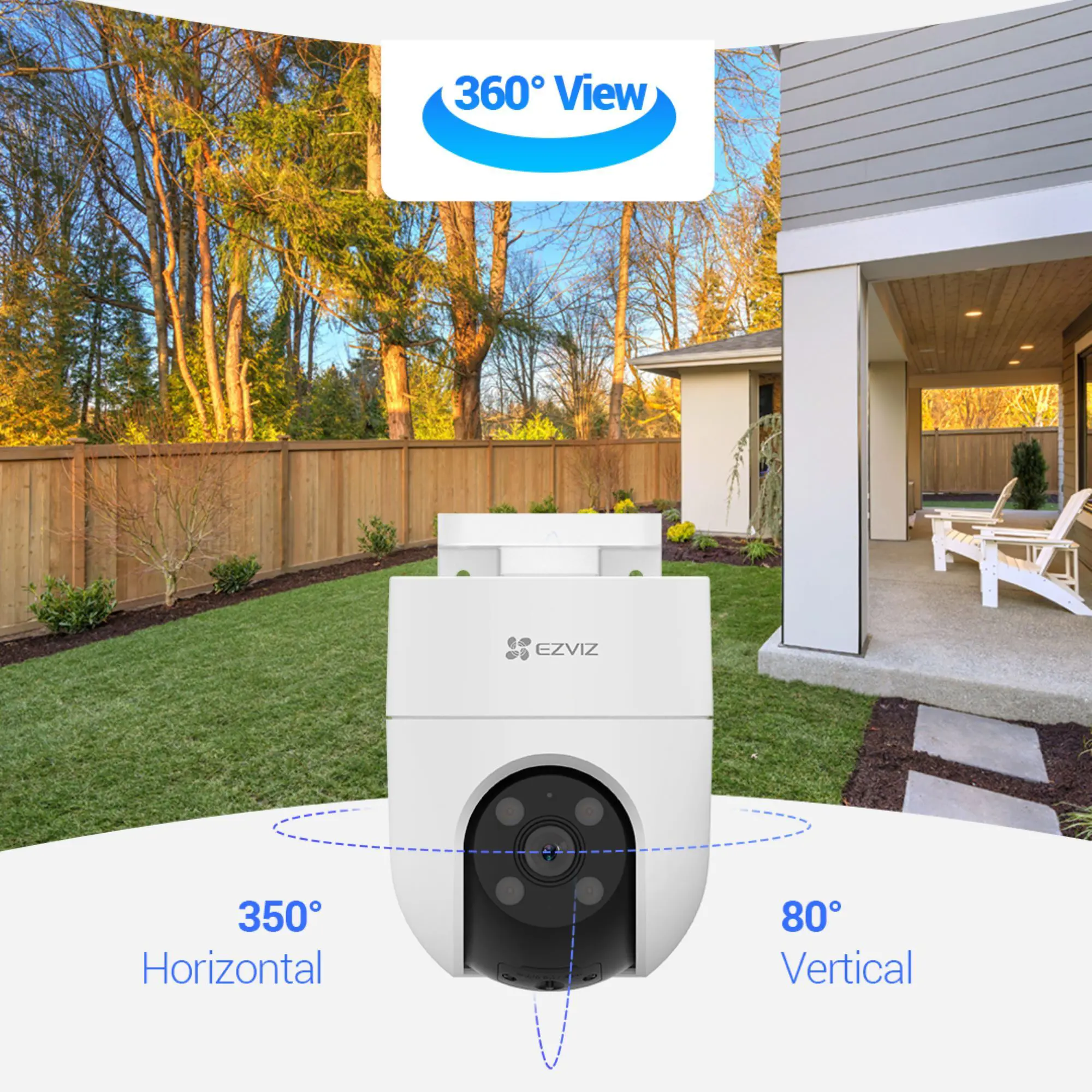 IP-камера уличная Ezviz CS-H8с 2 Мп 1080P WI-FI цвет белый - 14