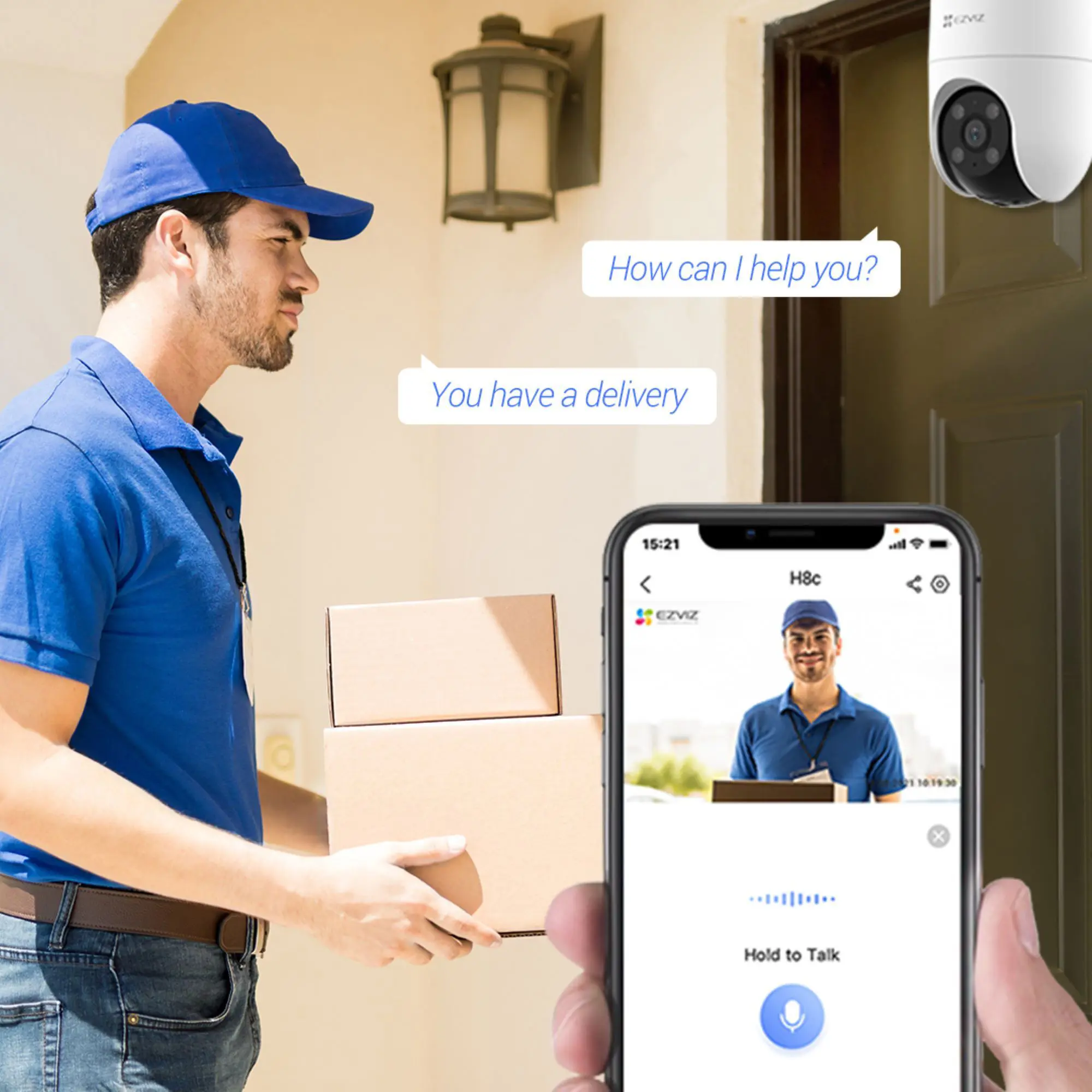 IP-камера уличная Ezviz CS-H8с 2 Мп 1080P WI-FI цвет белый - 7