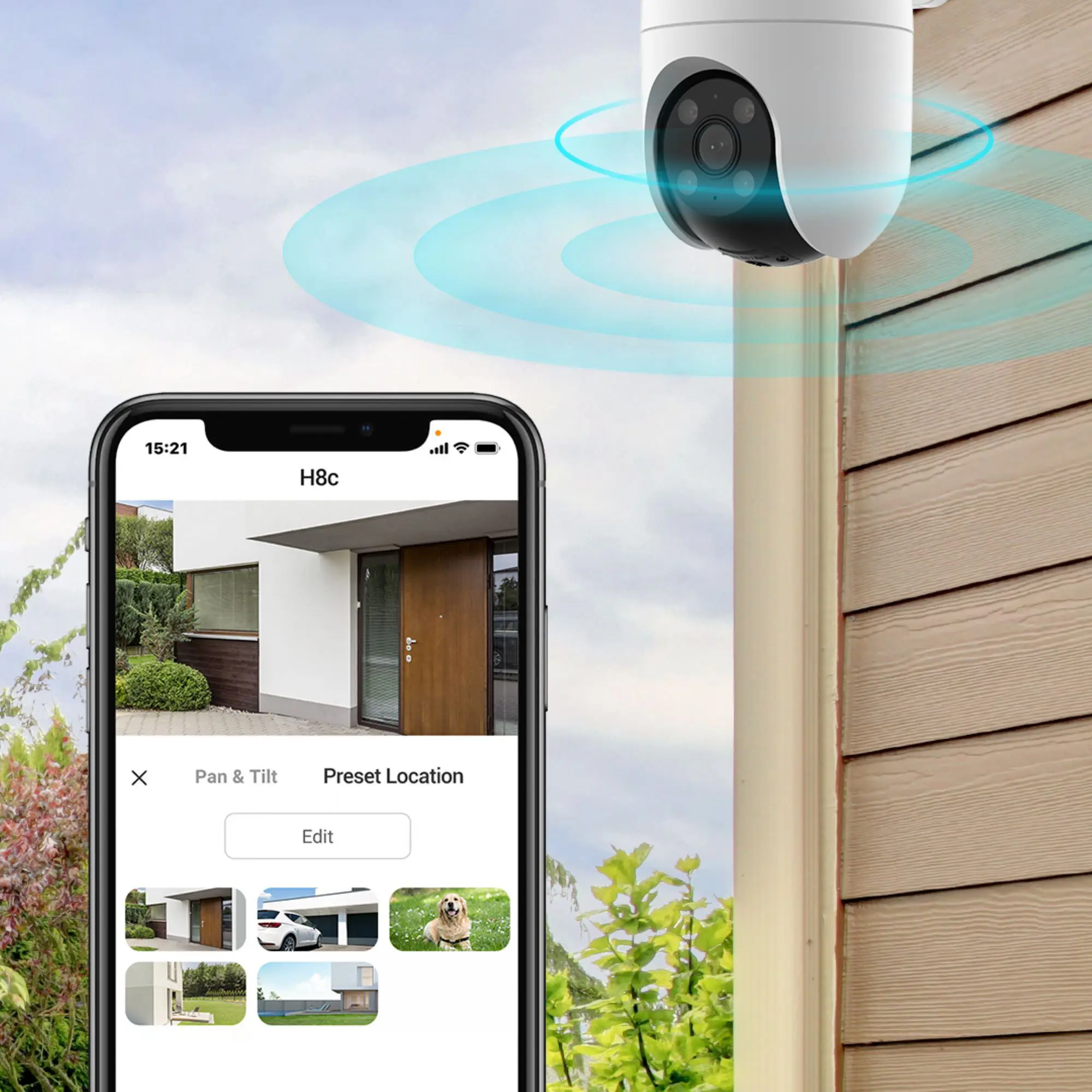 IP-камера уличная Ezviz CS-H8с 2 Мп 1080P WI-FI цвет белый - 13