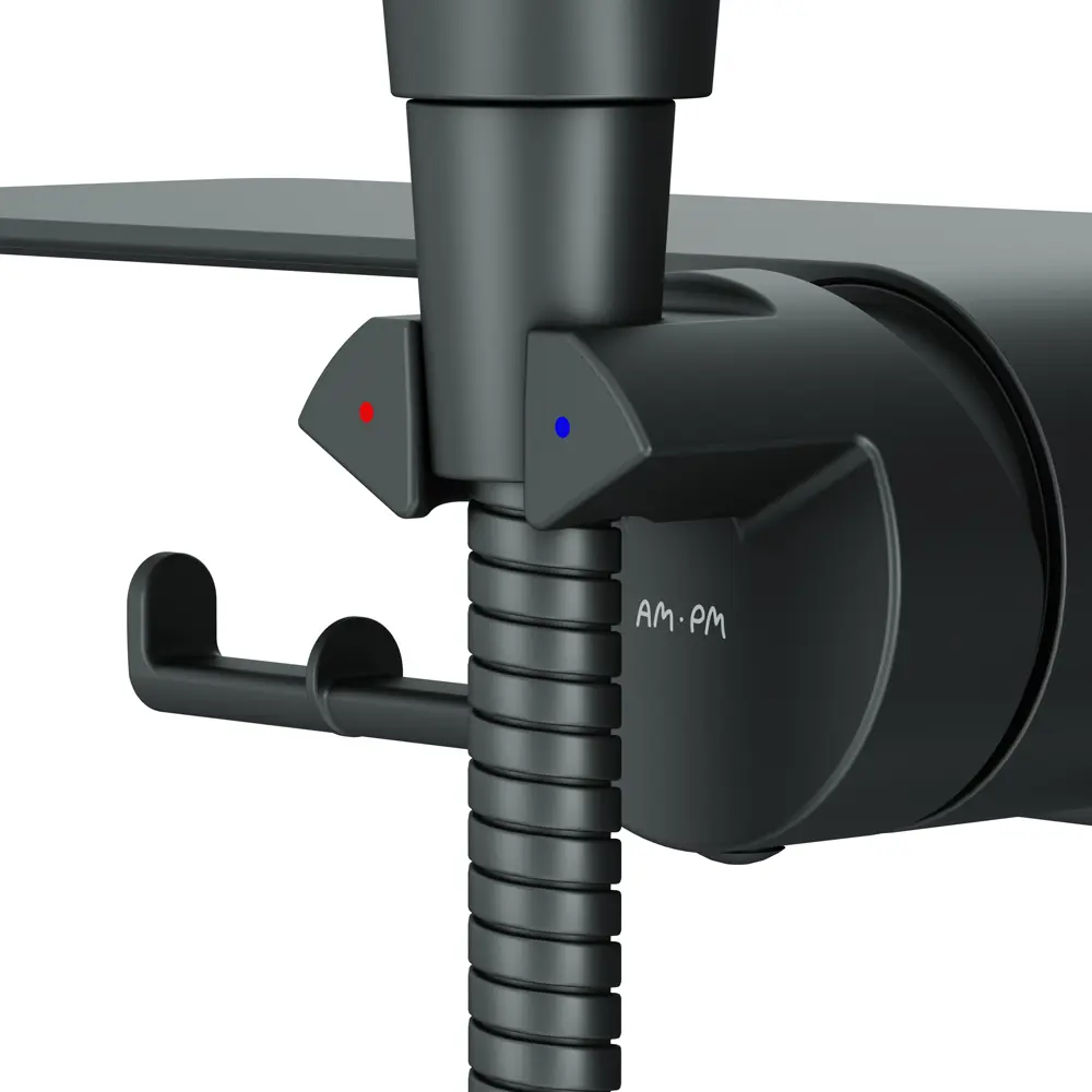 Гигиенический душ AM.PM Flash F0H9H822 набор со смесителем цвет черный матовый - 5