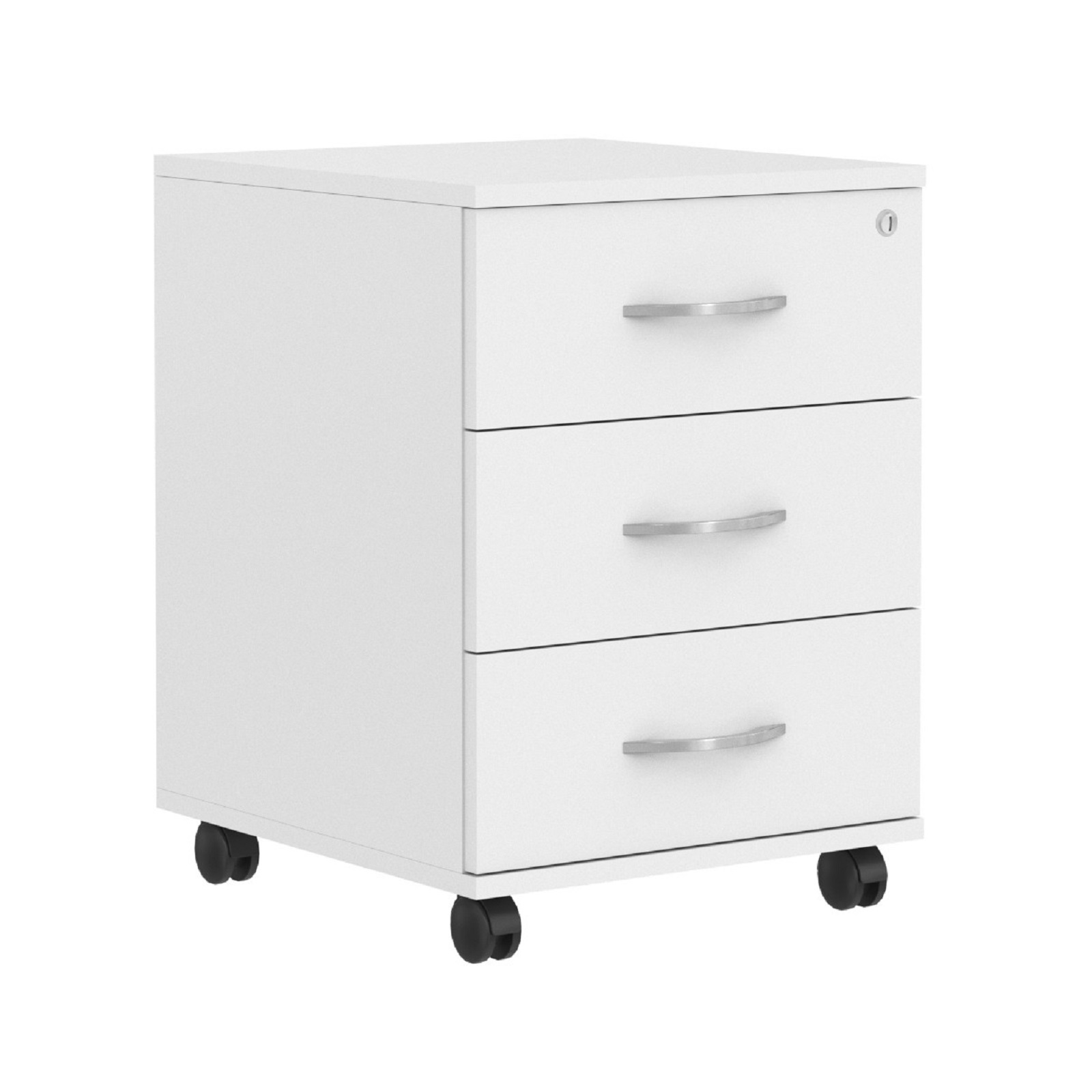 Изображение товара Тумба Skyland ТМ-3 Imago Белый — 3 ящика, замок верхний, на колесах Изображение товара Тумба Skyland ТМ-3 Imago Белый — 3 ящика, замок верхний, на колесах