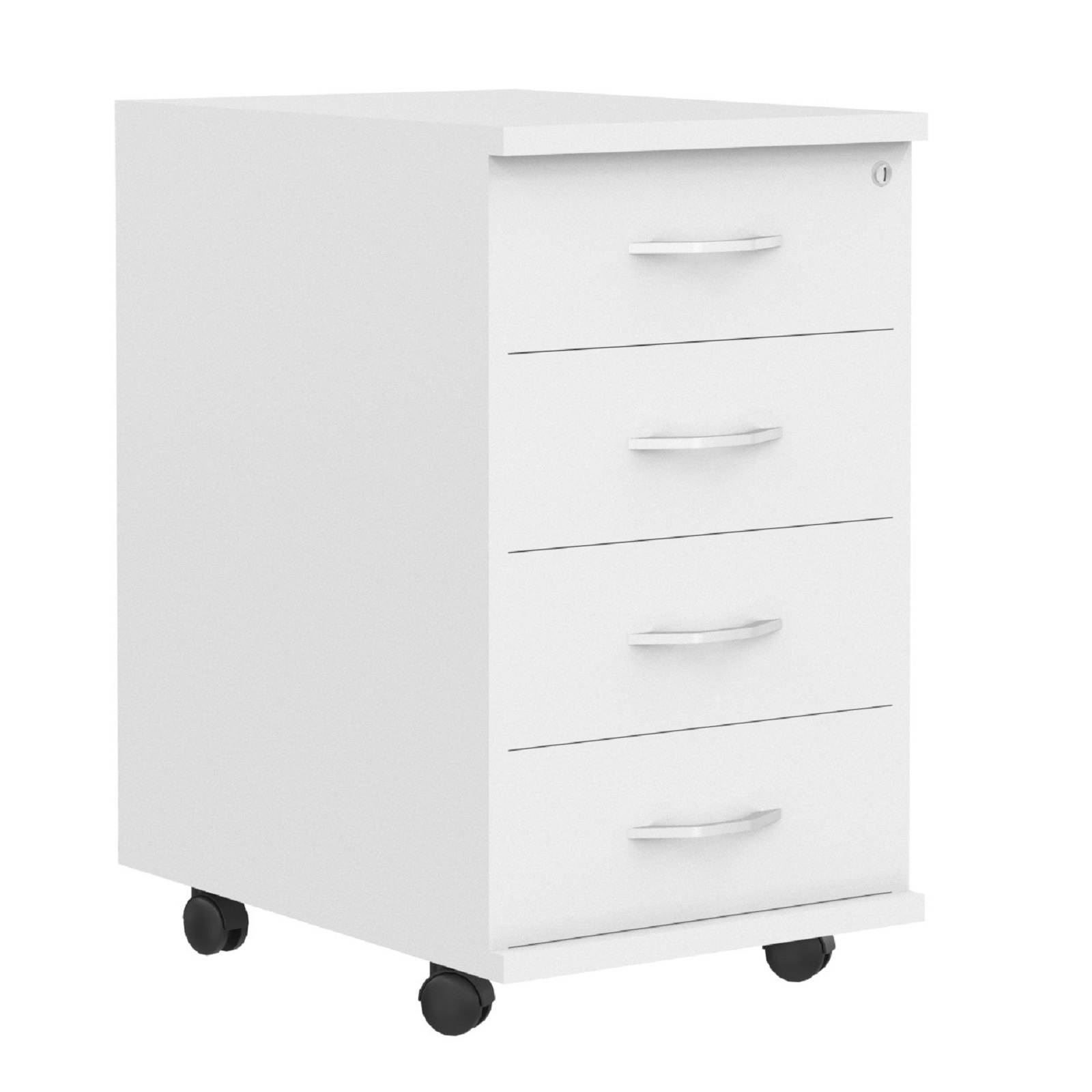 Изображение товара Тумба офисная Skyland ТМ-4 41х71х45 белая с 4 ящиками и замком