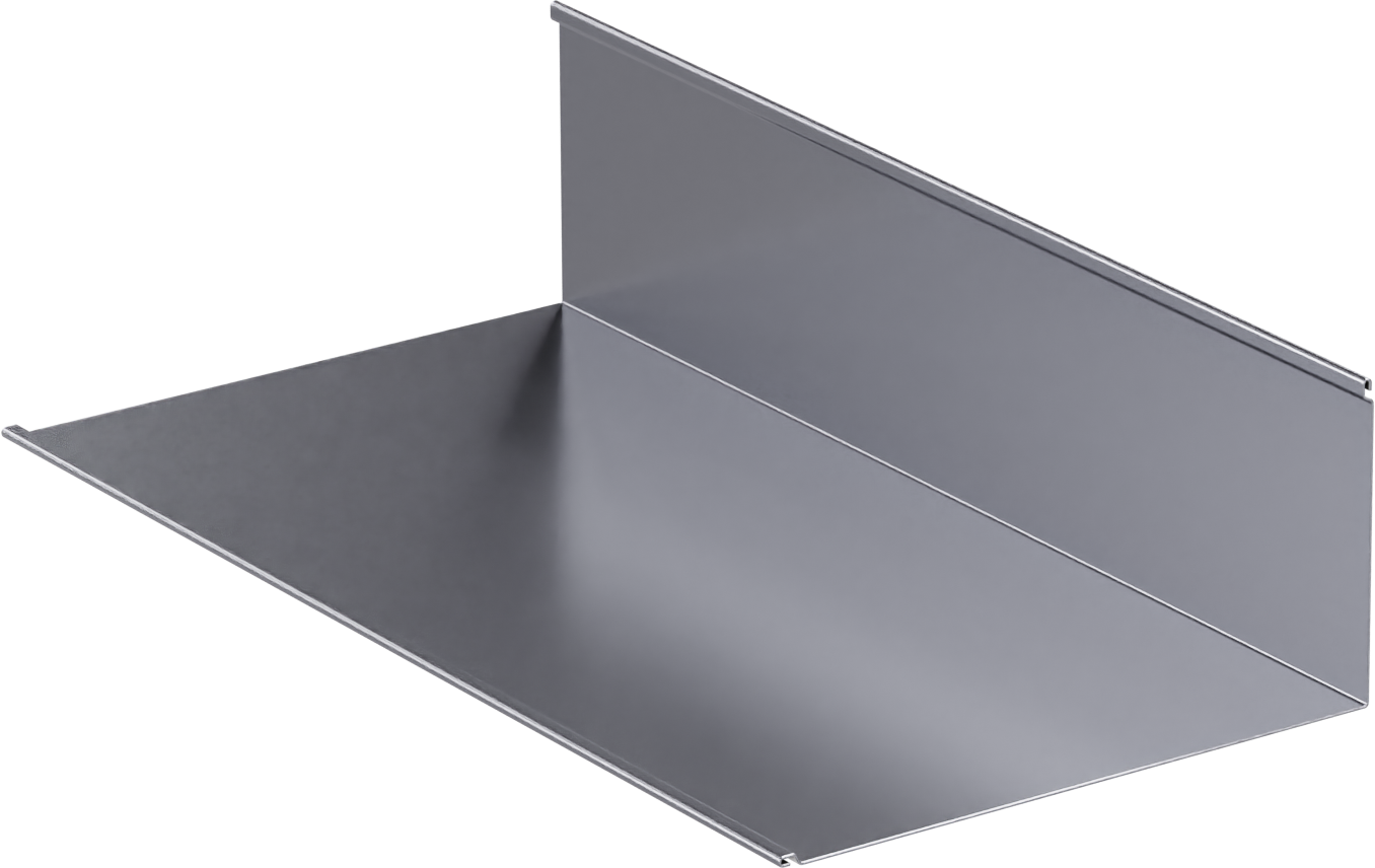 Изображение товара Планка примыкания нижняя 122x250x2000 мм 0.4 мм серый