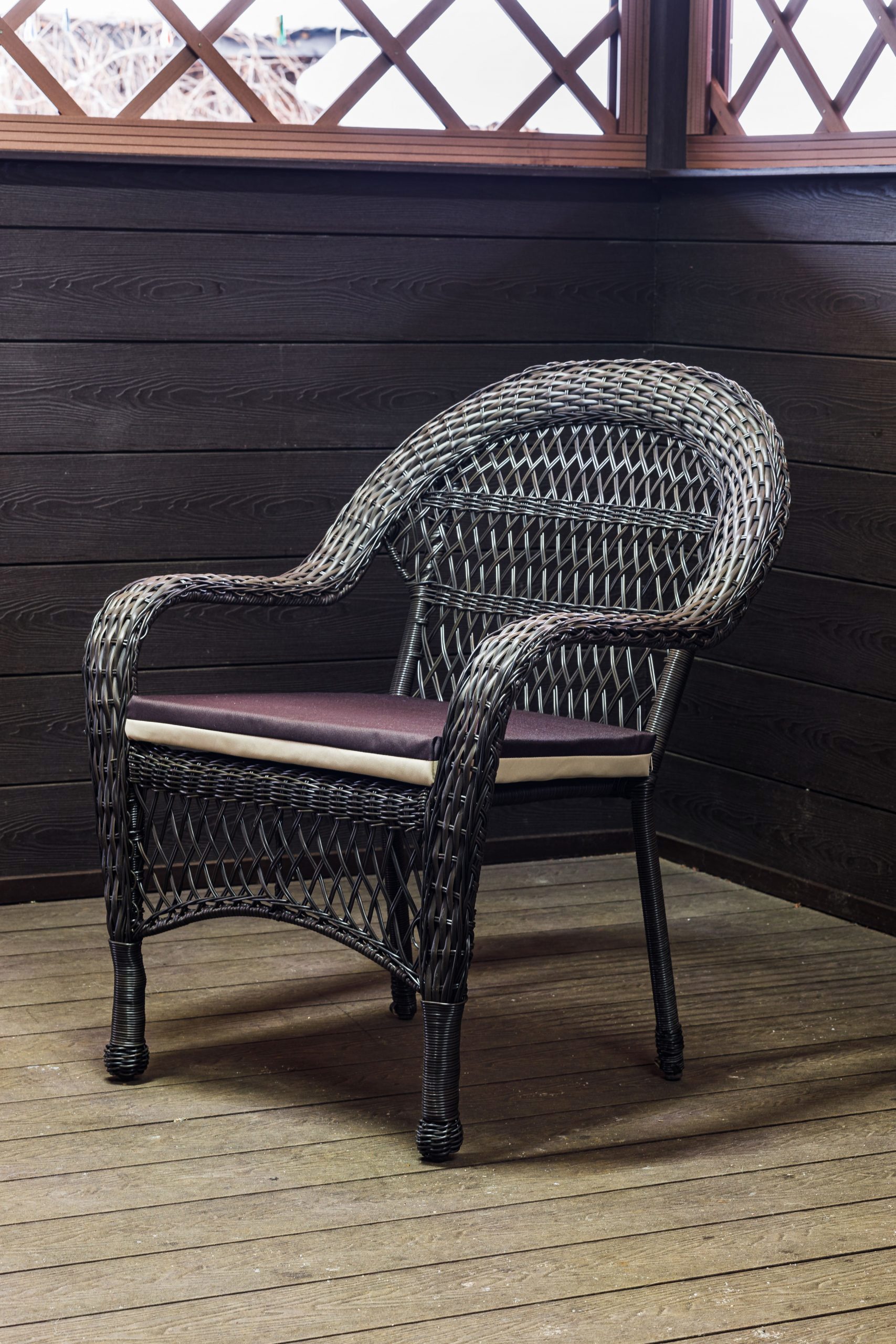 Изображение товара Кресло садовое Мир дачника Мэдисон Нью из искусственного ротанга 710х640х880 мм