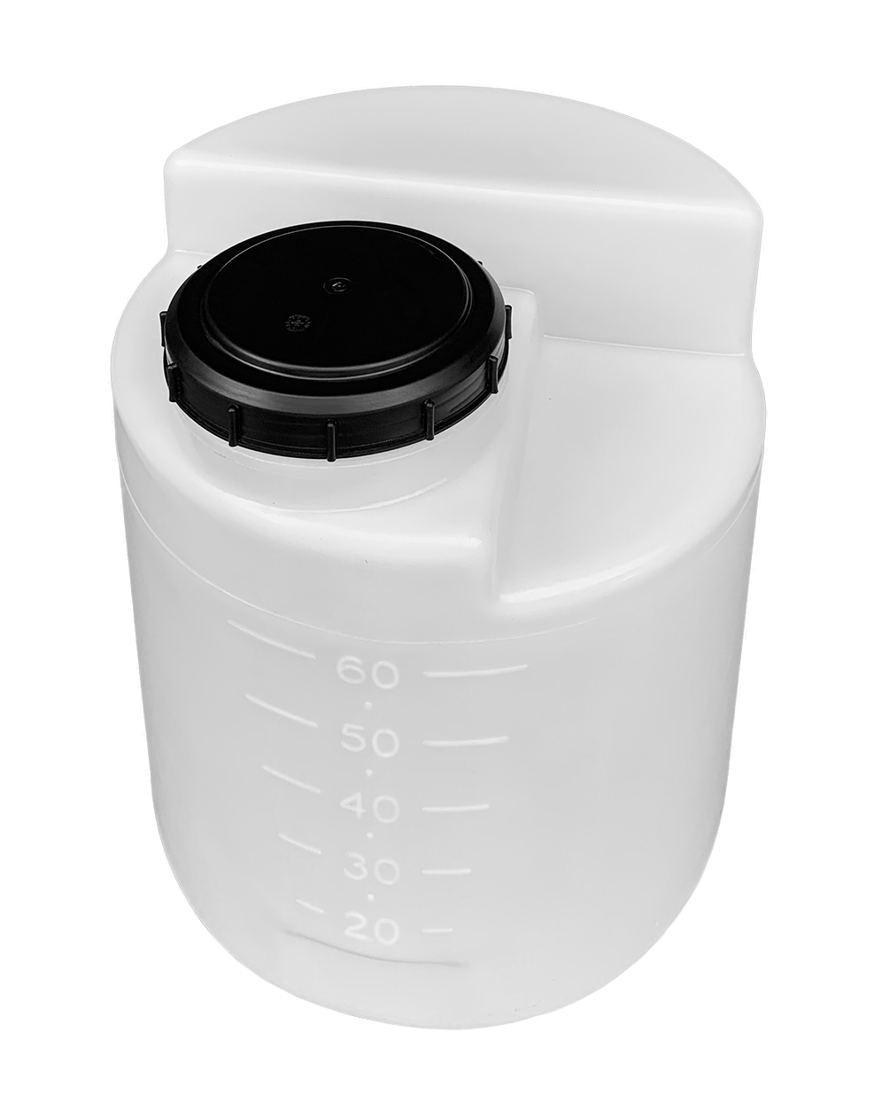 Изображение товара Бочка Polyteam Pt-dk60 60 л полиэтилен низкой плотности белый