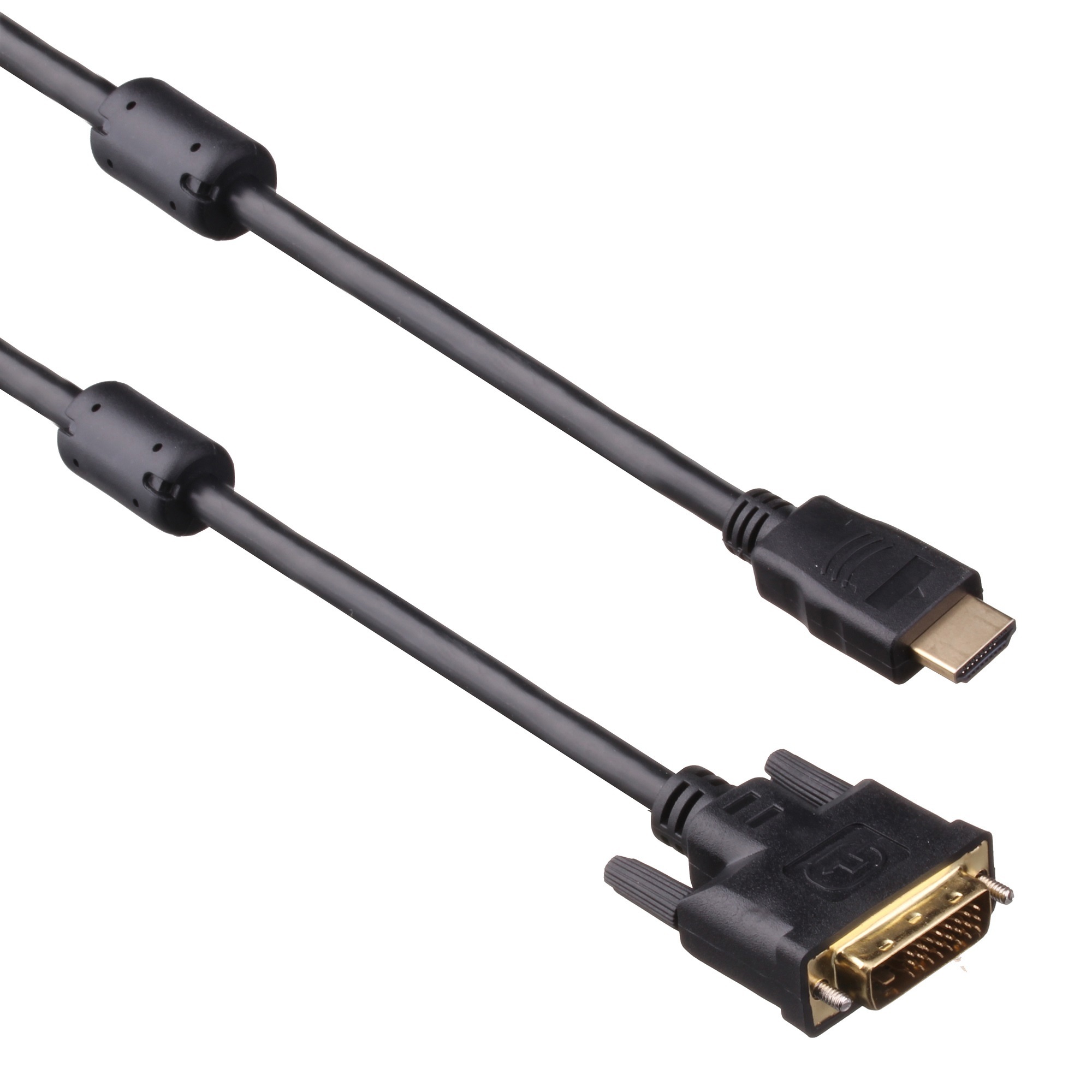 Изображение товара Кабель HDMI-DVI ExeGate EX-CC-HDMIM-DVIM-1.8 dual link 2 фильтра 1.8 м