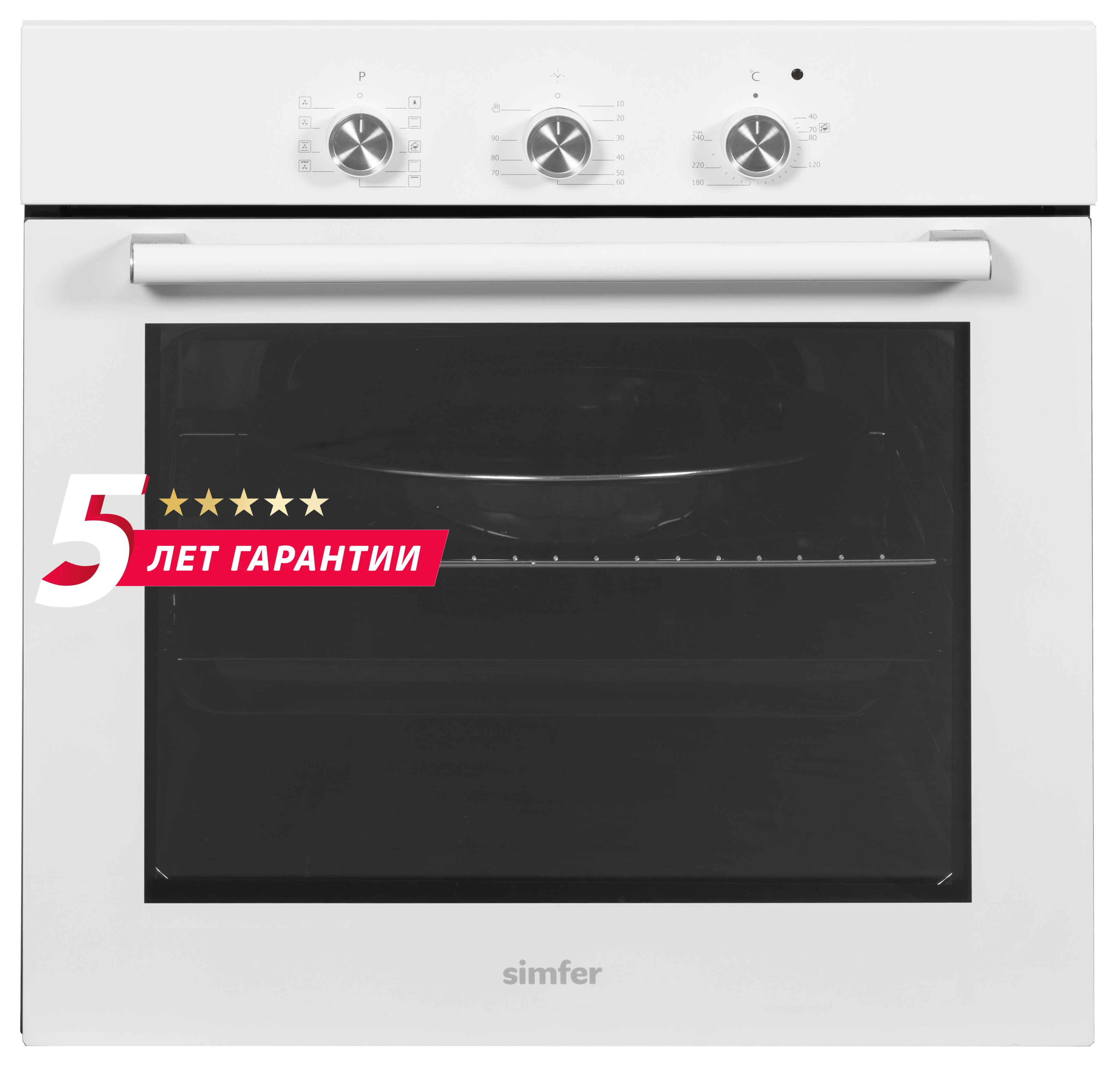 Изображение товара Электрический духовой шкаф Simfer B6EW19071 цвет белый