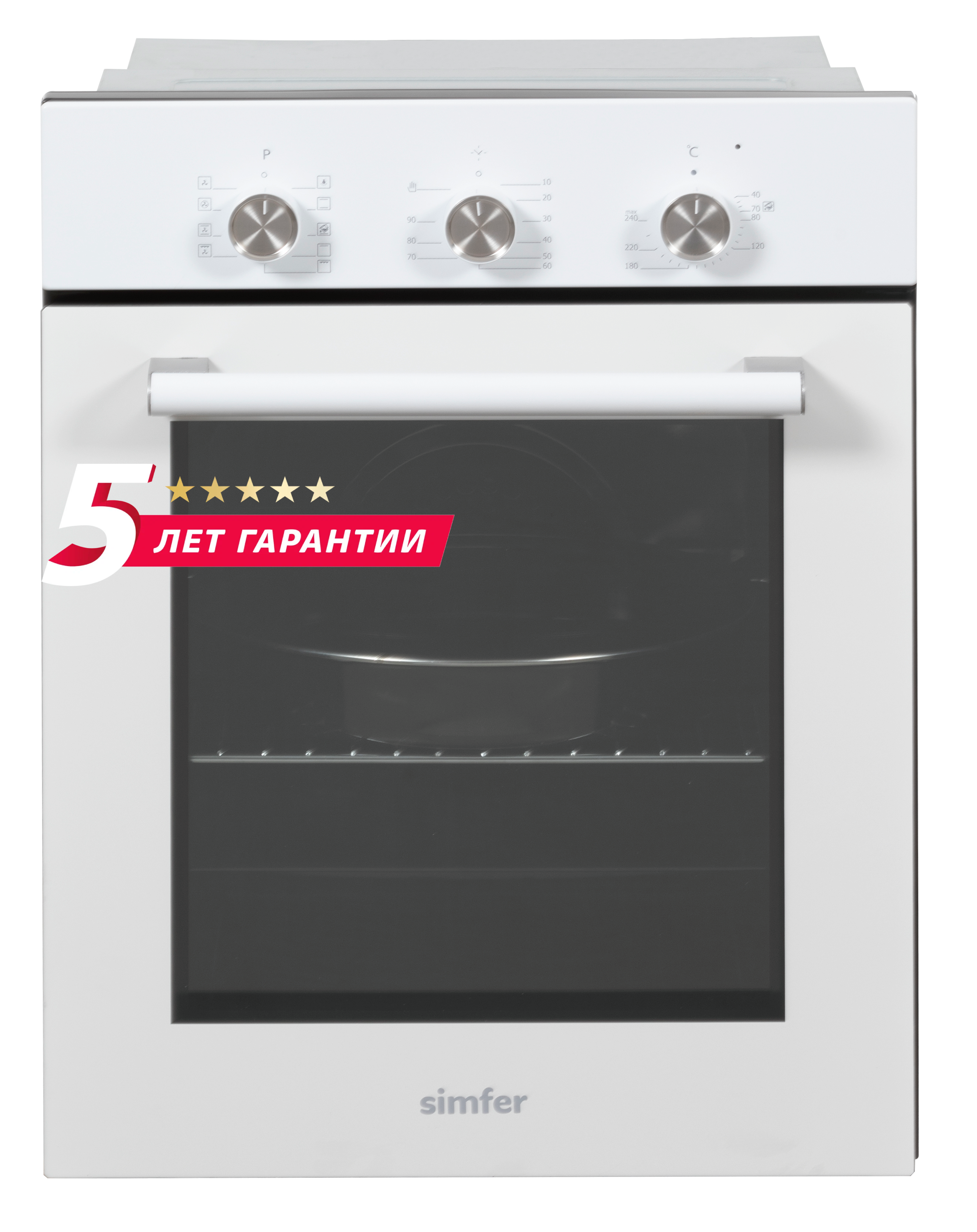 Изображение товара Электрический встраиваемый духовой шкаф Simfer B4EW19070 49 л белый