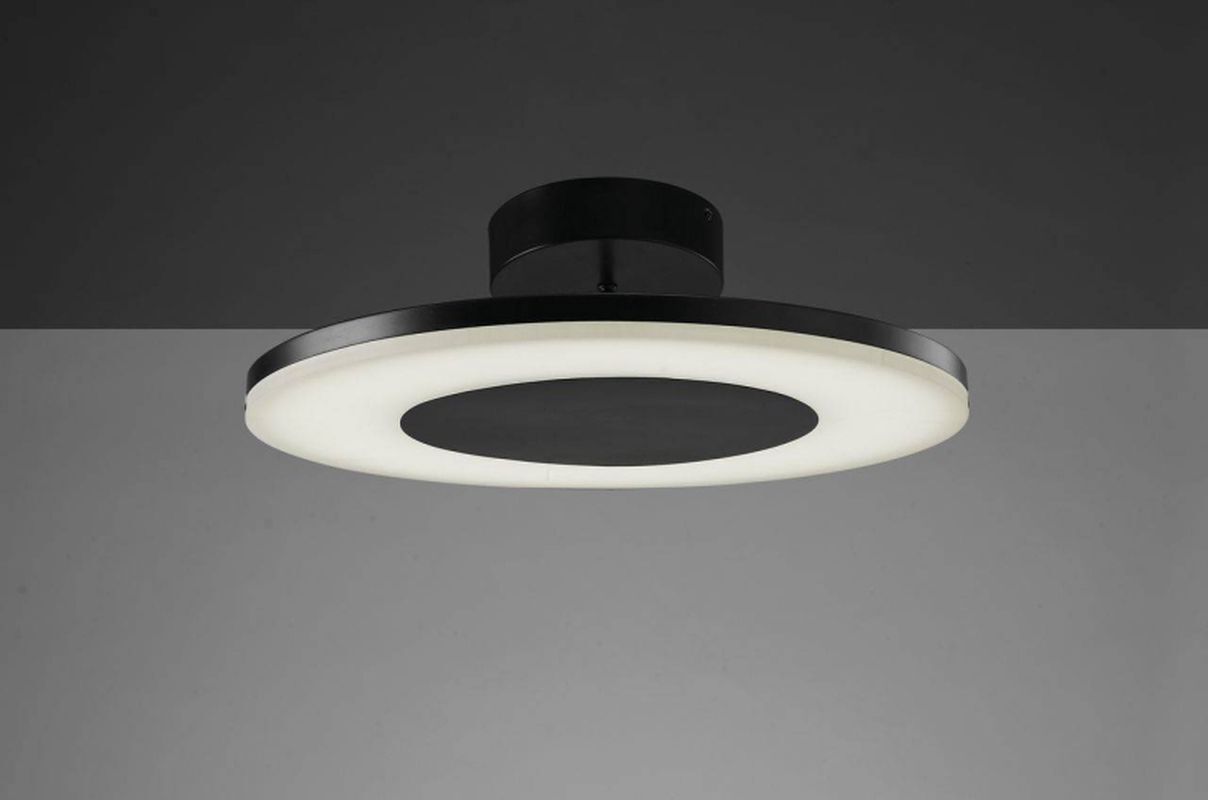 Изображение товара Светильник настенно-потолочный светодиодный Mantra Discobolo 12.96 м² теплый белый (желтый) свет цвет черный