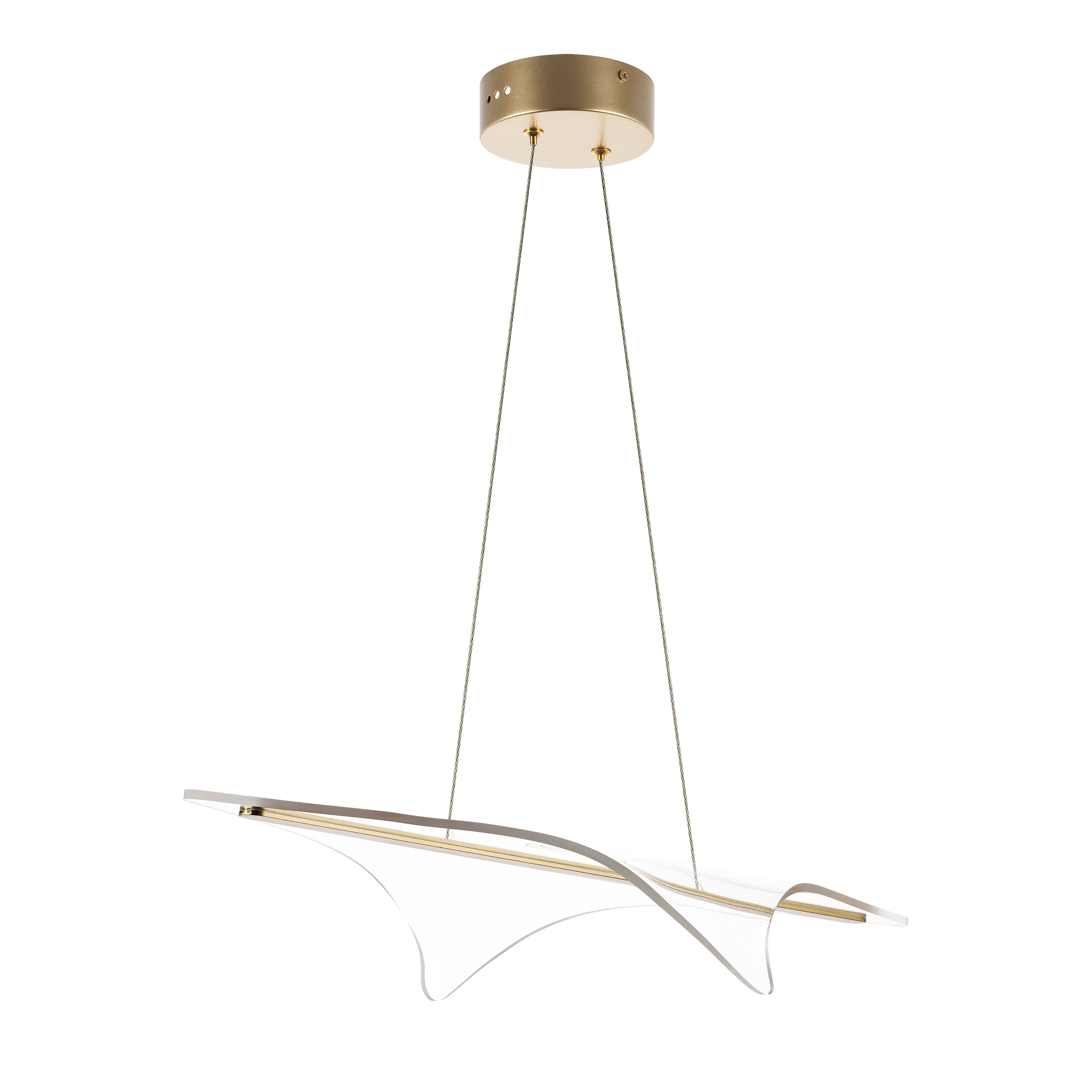 Изображение товара Люстра светодиодная подвесная VARESE 18W 1720LM золото 3000K современный дизайн