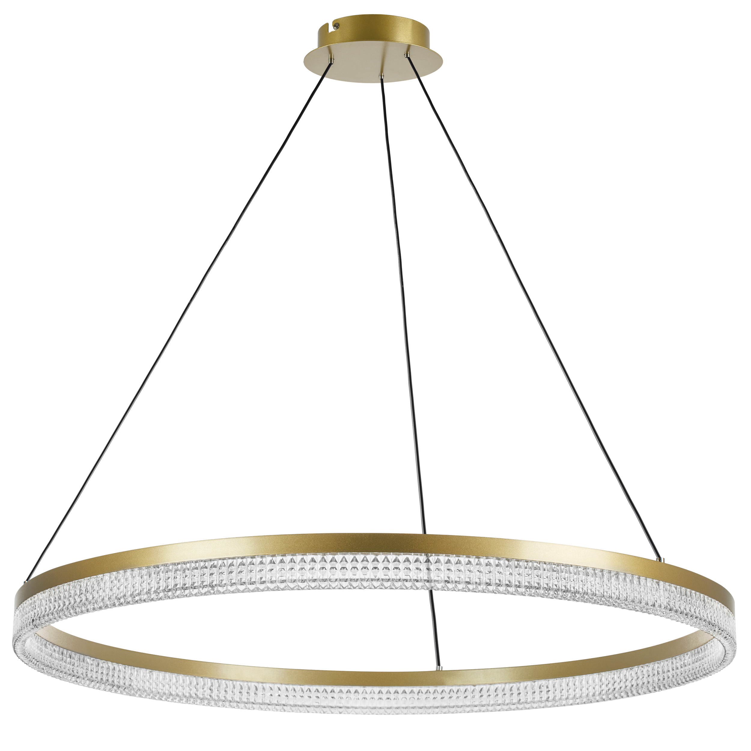 Изображение товара Люстра подвесная светодиодная Lightstar Rotonda 10 м² теплый белый свет цвет латунь