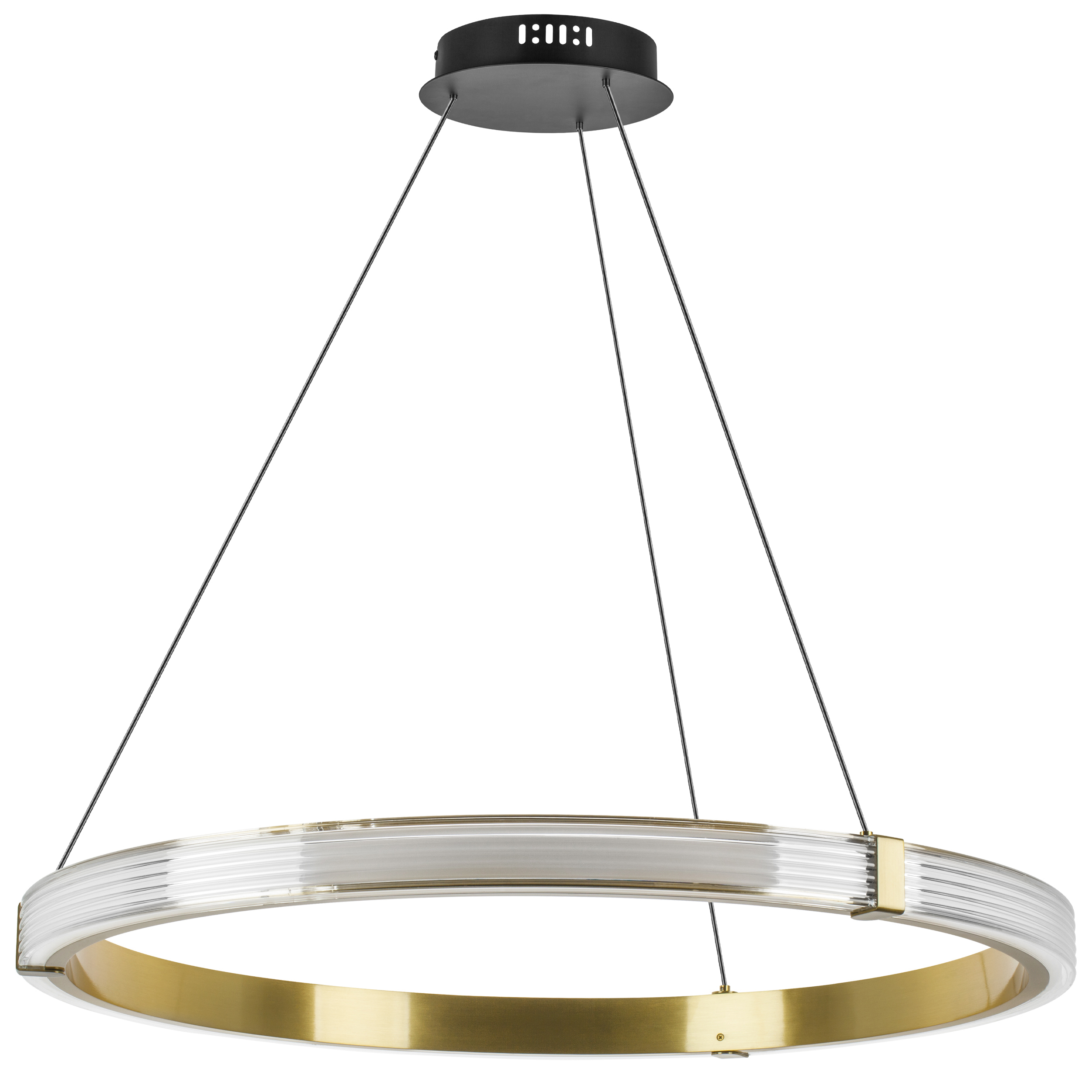 Изображение товара Люстра подвесная светодиодная Lightstar LS_736281 Rotonda 8 м² теплый белый (желтый) свет цвет латунь