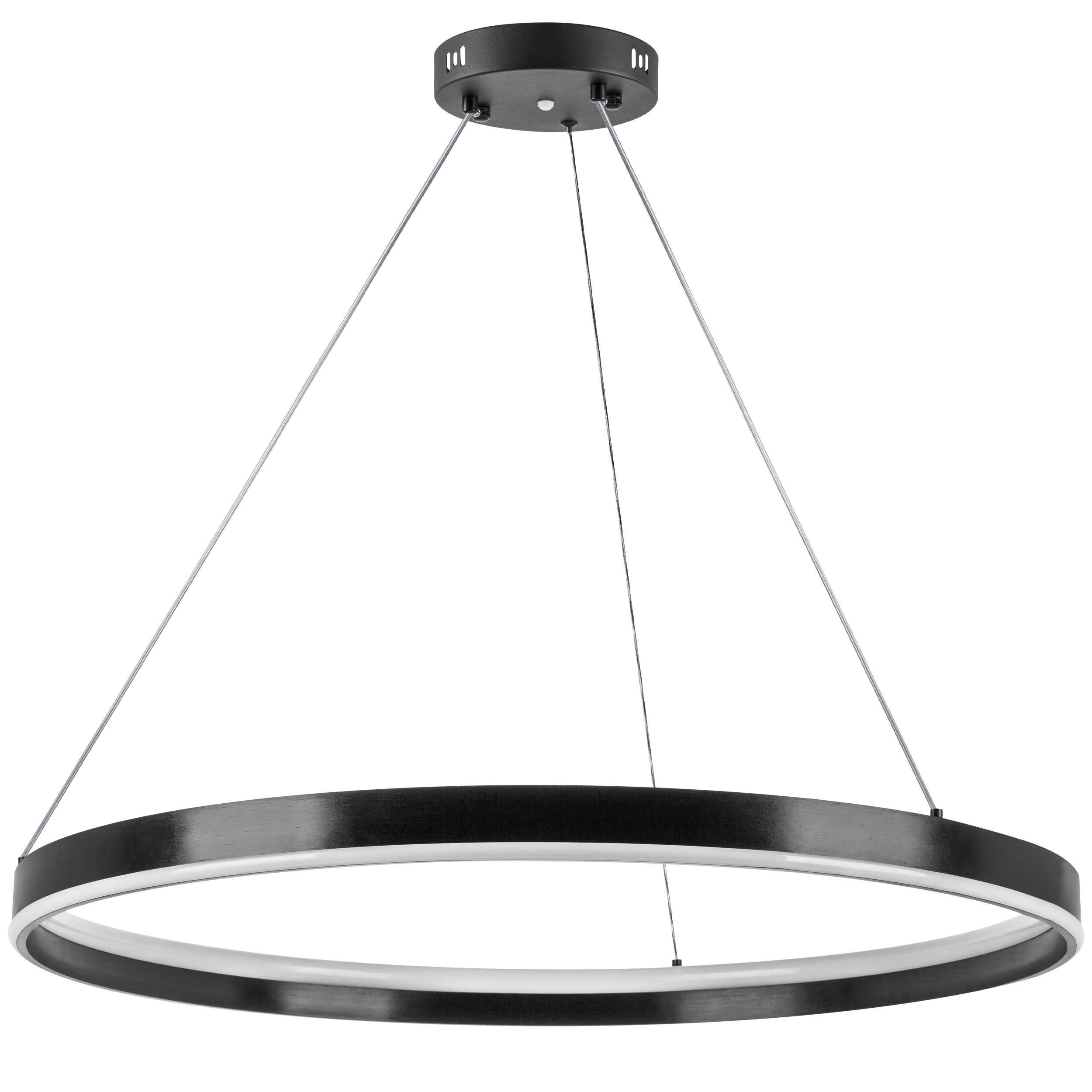 Изображение товара Люстра светодиодная Lightstar Rotonda регулируемый белый свет черная современная