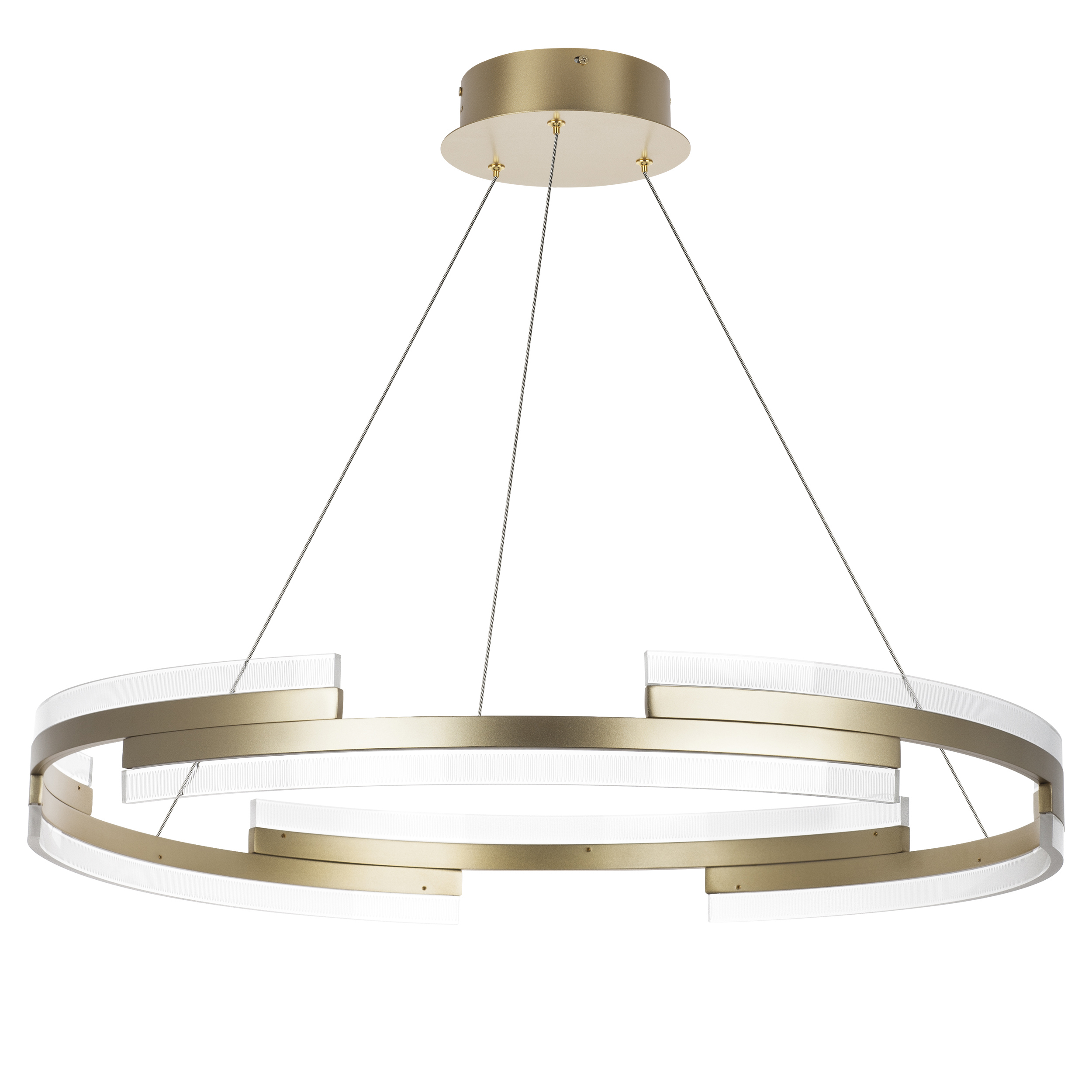 Изображение товара Люстра подвесная светодиодная Lightstar Rotonda 13 м² теплый белый золото 736333