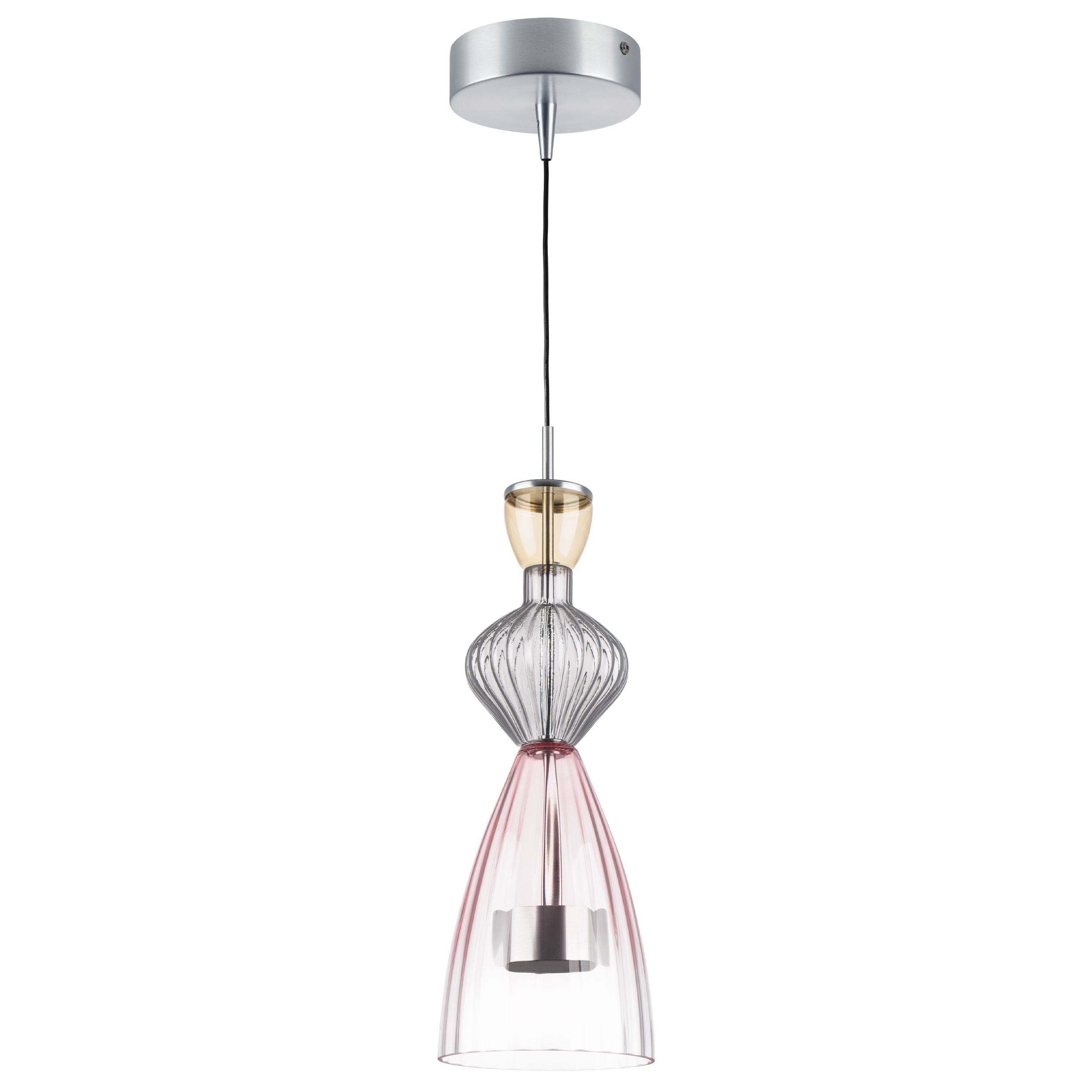 Изображение товара Светильник подвесной светодиодный Lightstar LS_814003 Belle 2 м² теплый белый (желтый) свет цвет матовый хром
